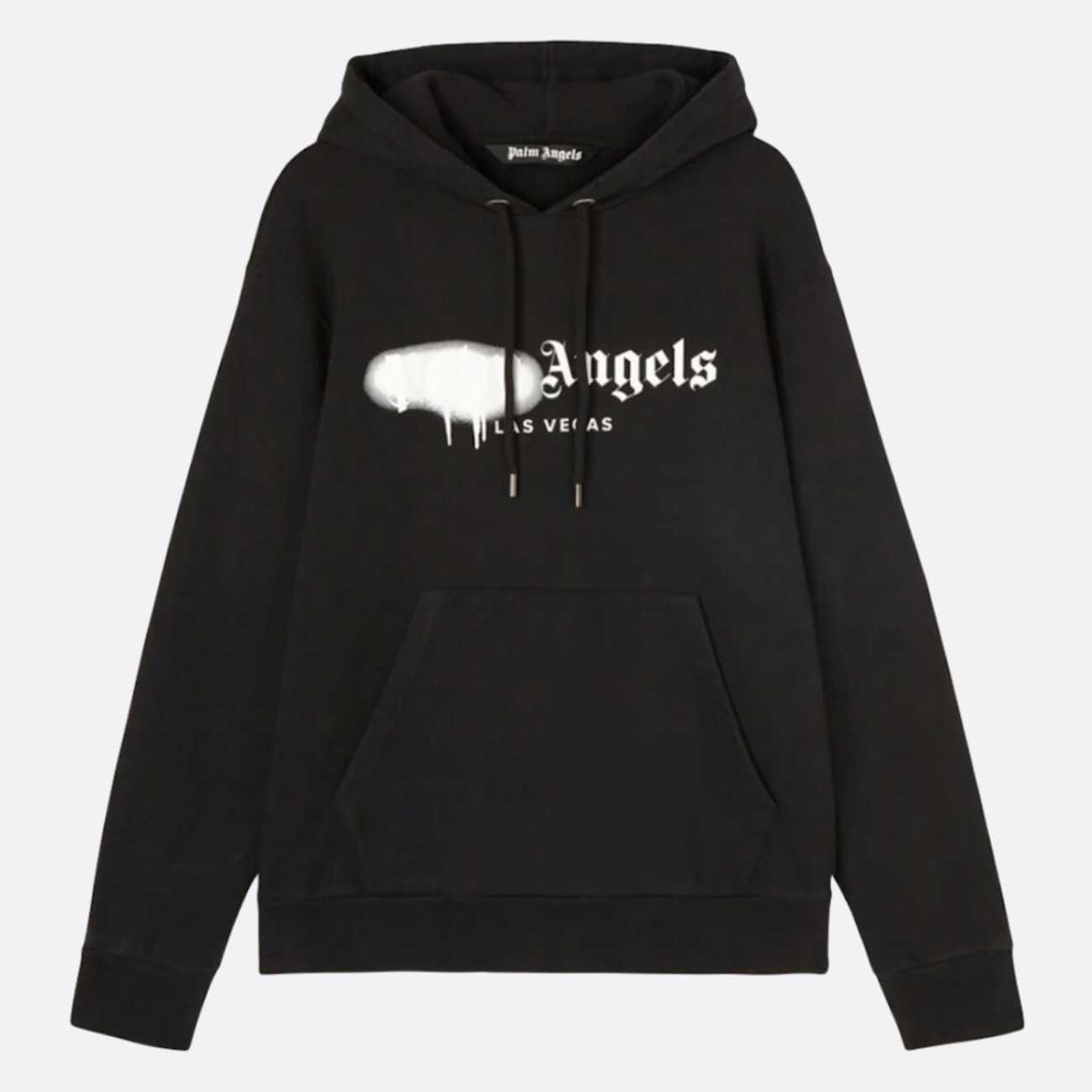 Palm Angels Las Vegas Sprayed Hoodie Black - Supplied LuxuryPalm Angels