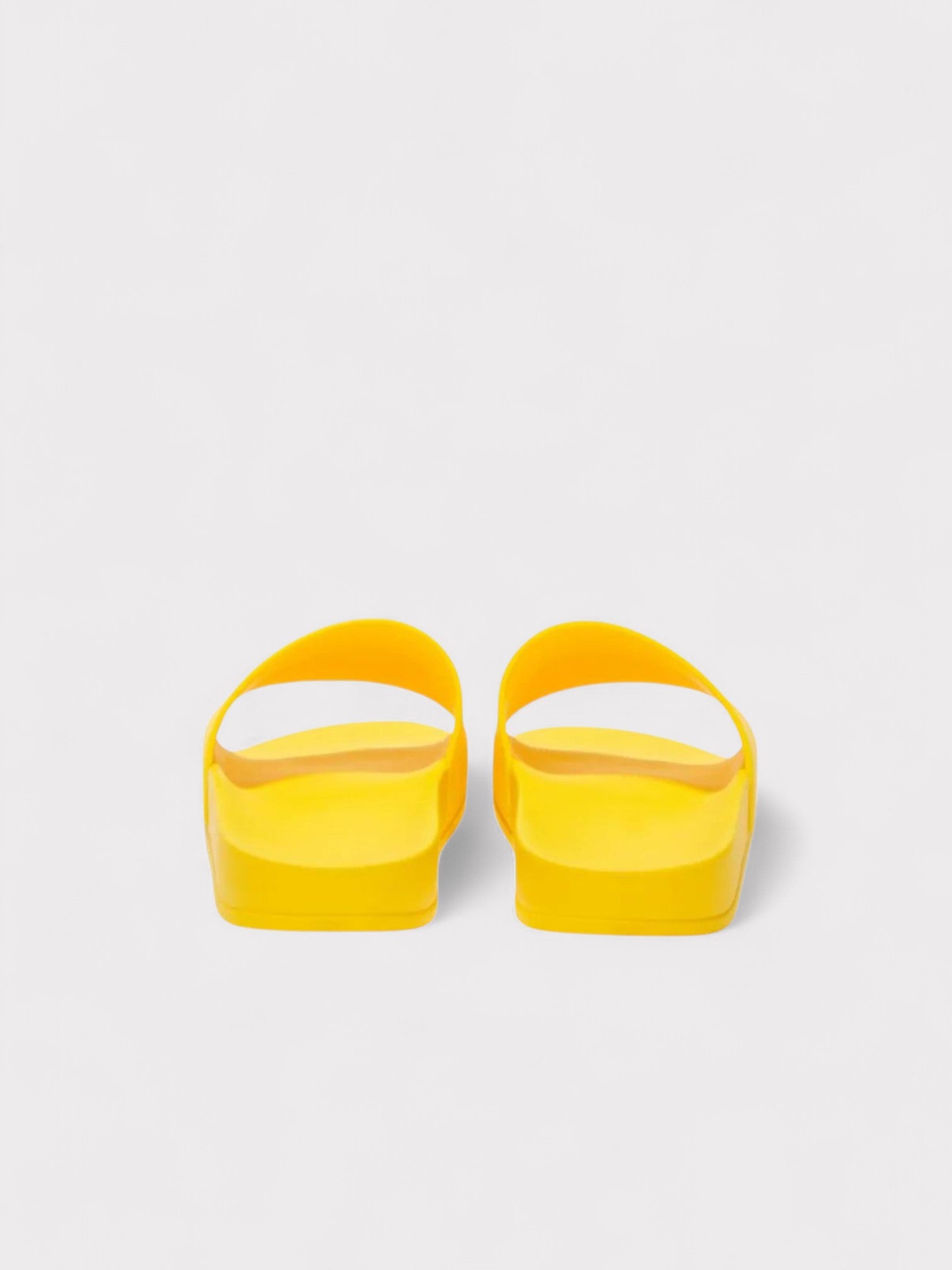 Palm Angels Logo Embossed Sliders Yellow - Supplied FashionPalm Angels
