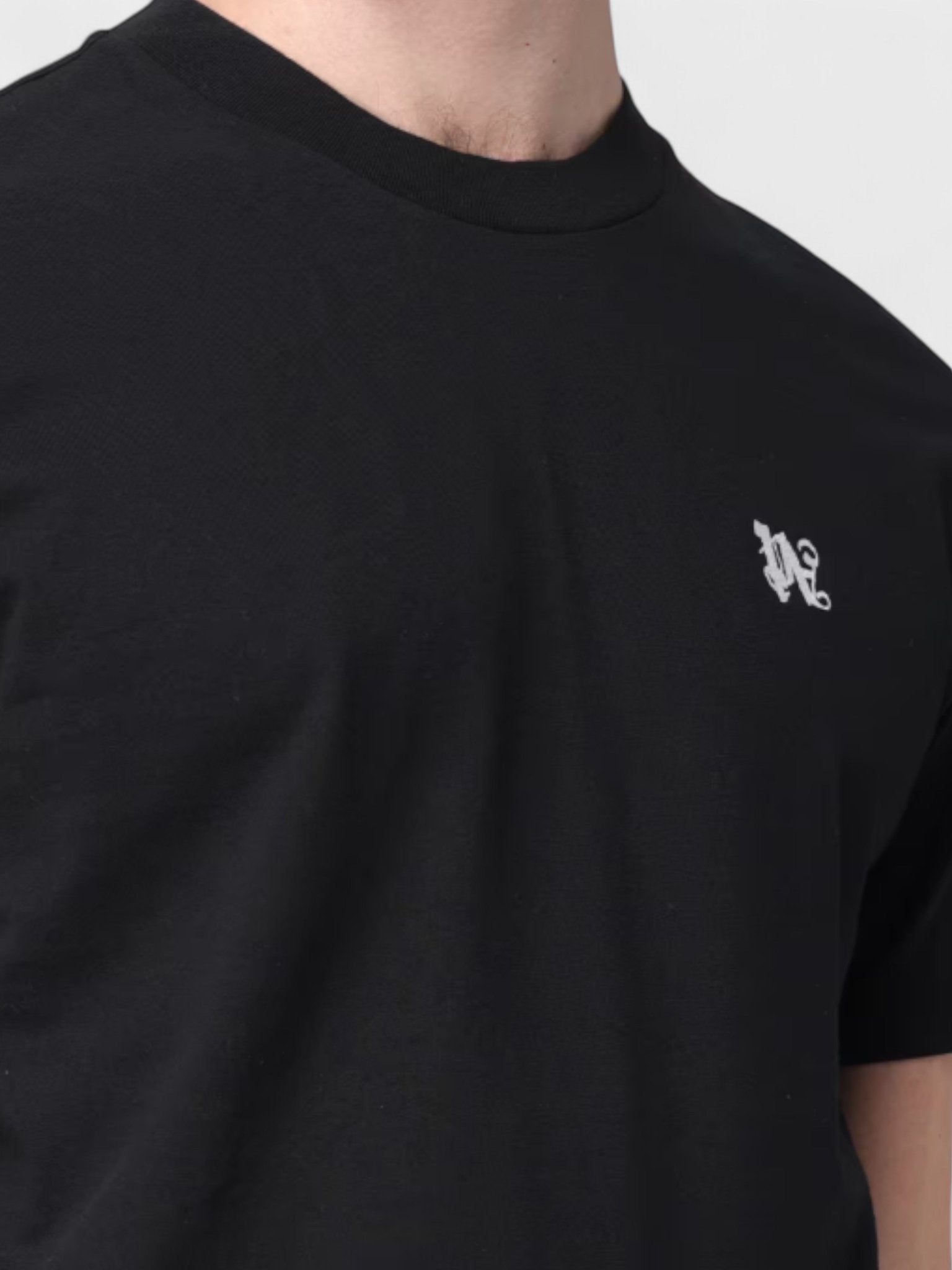 Palm Angels Logo Monogram Shirt Black - Supplied FashionPalm Angels