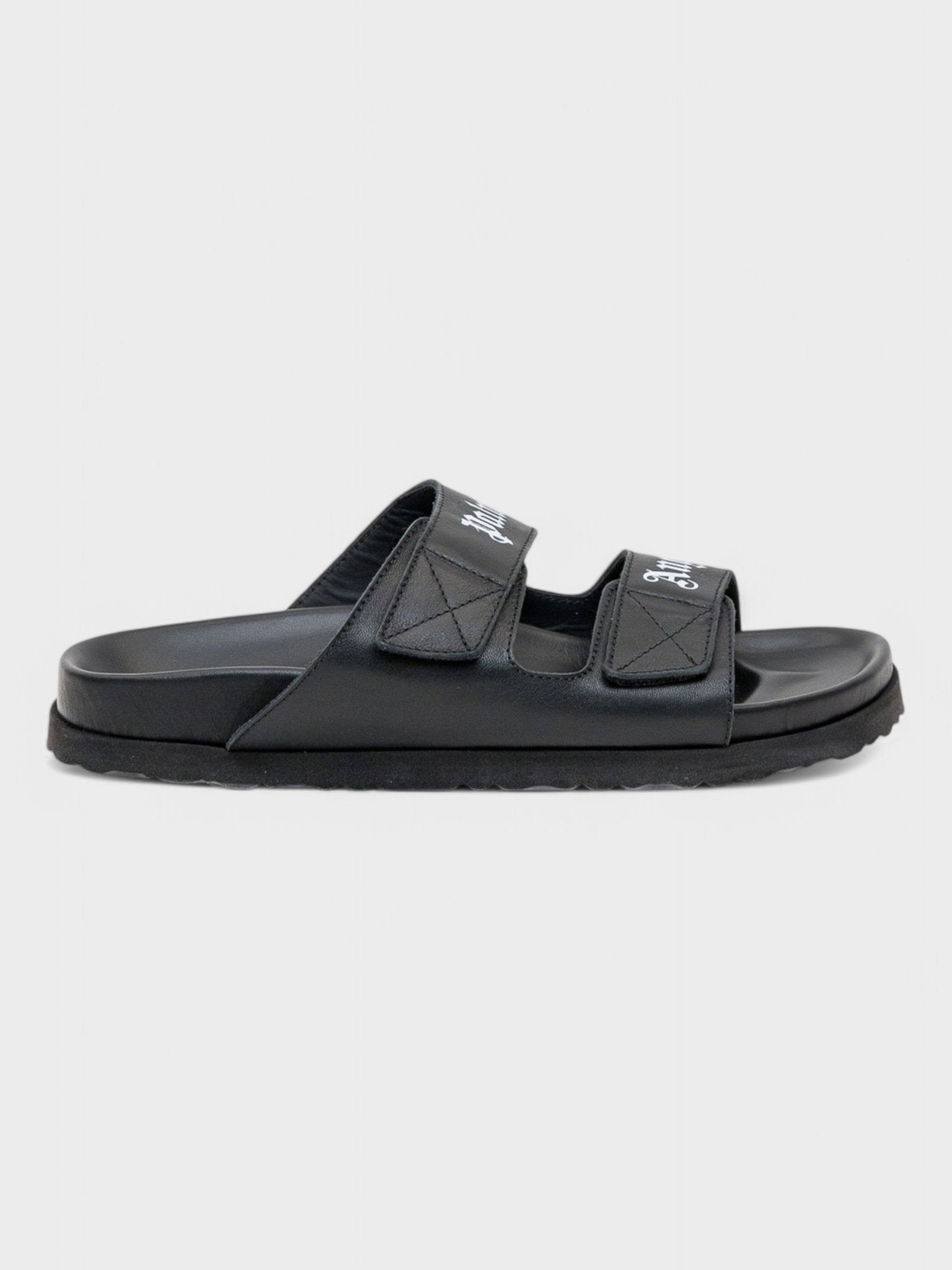 Palm Angels Logo Print Sandal 'Black' - Supplied FashionPalm Angels