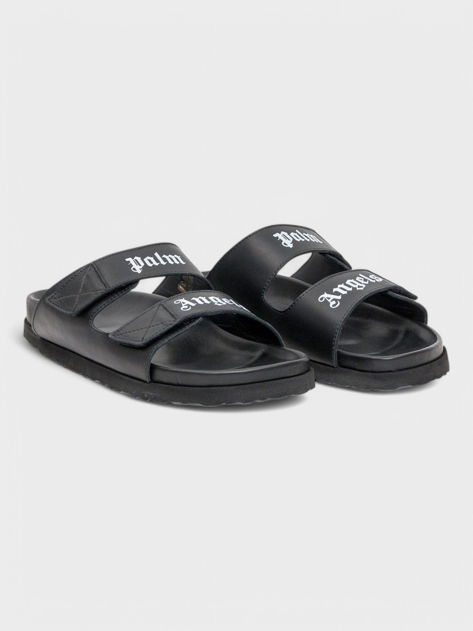 Palm Angels Logo Print Sandal 'Black' - Supplied FashionPalm Angels