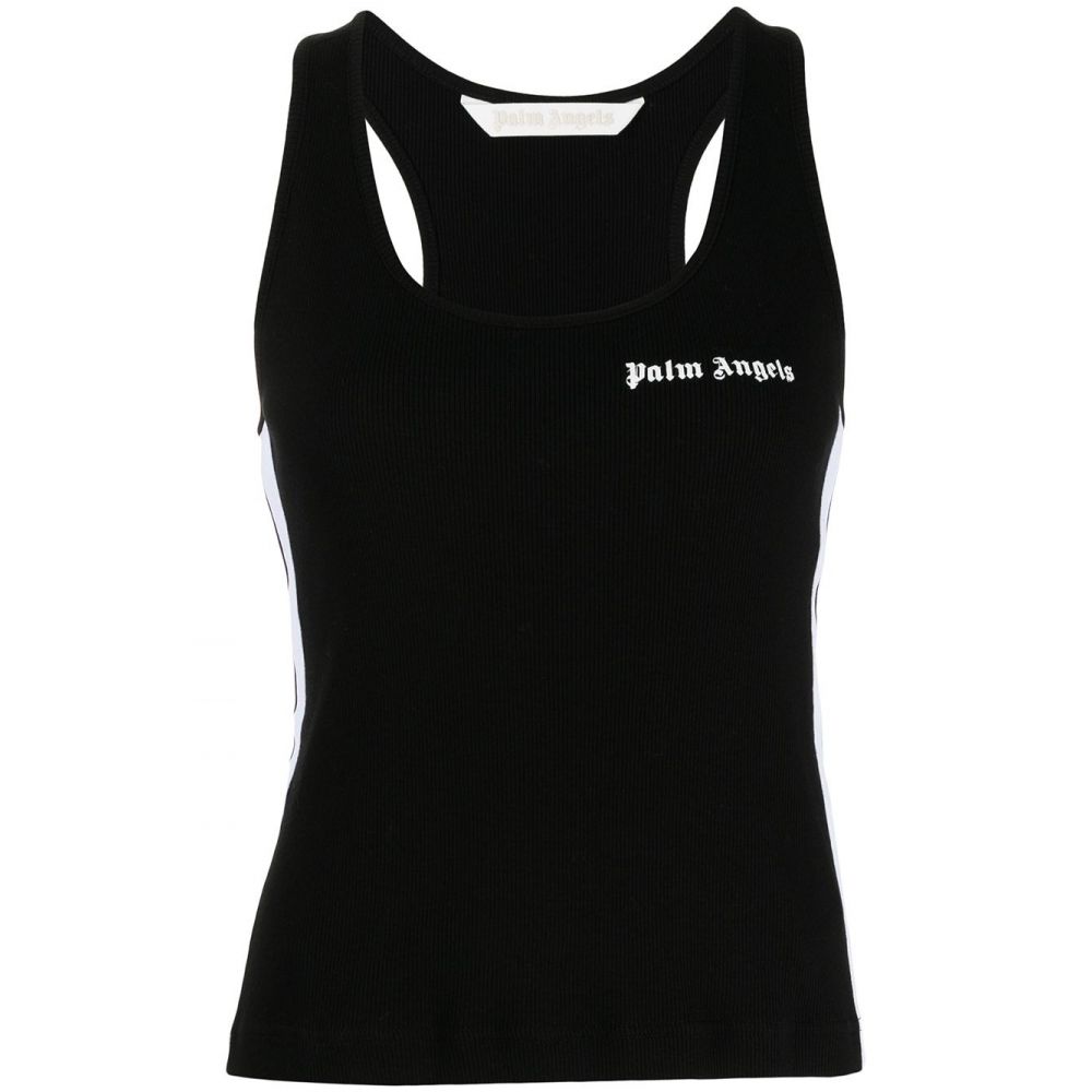 Palm Angels Logo Tank Top Black - Supplied FashionPALM ANGELS