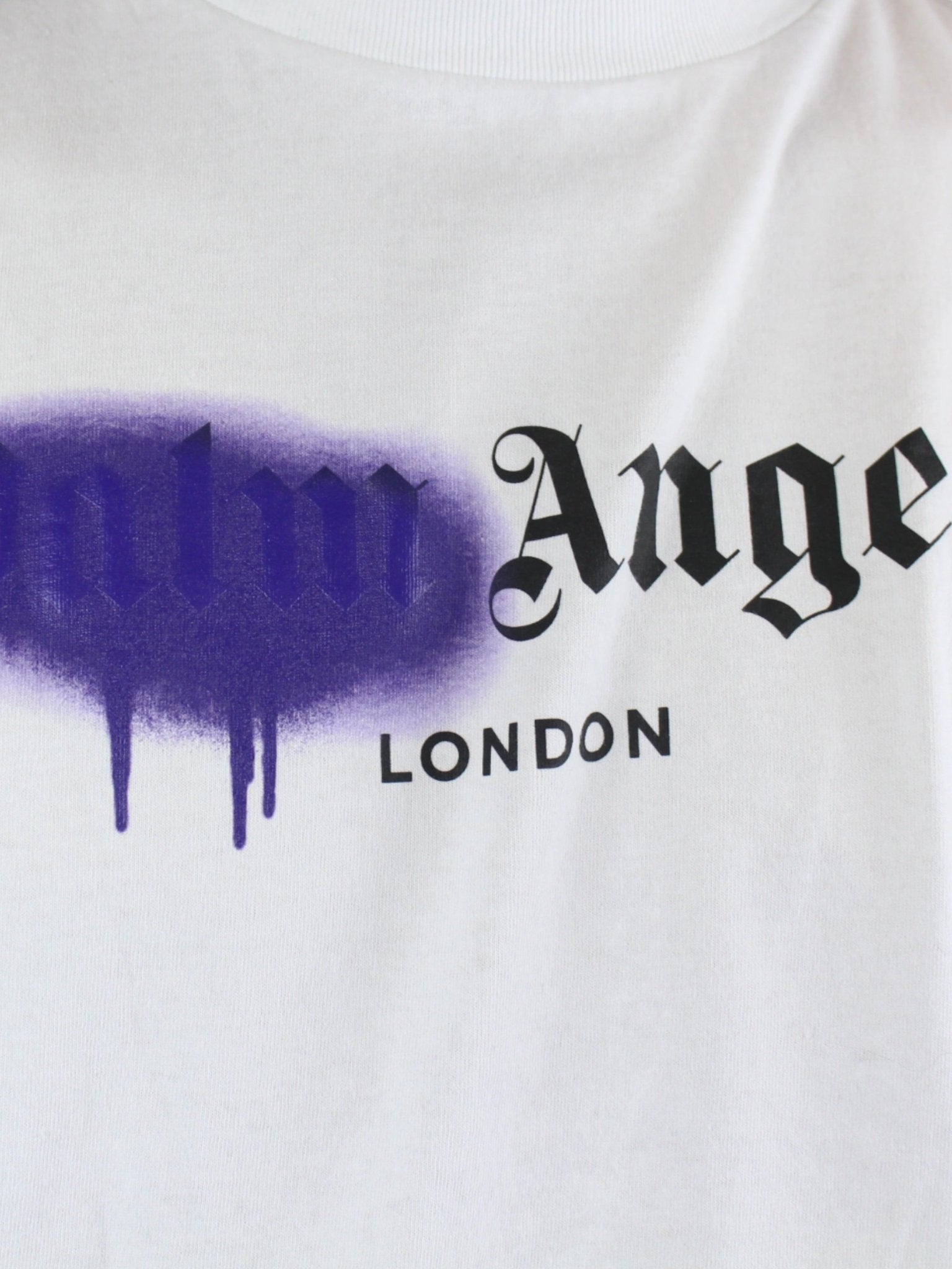 Palm Angels London Sprayed Logo T-shirt White - Supplied FashionPalm Angels