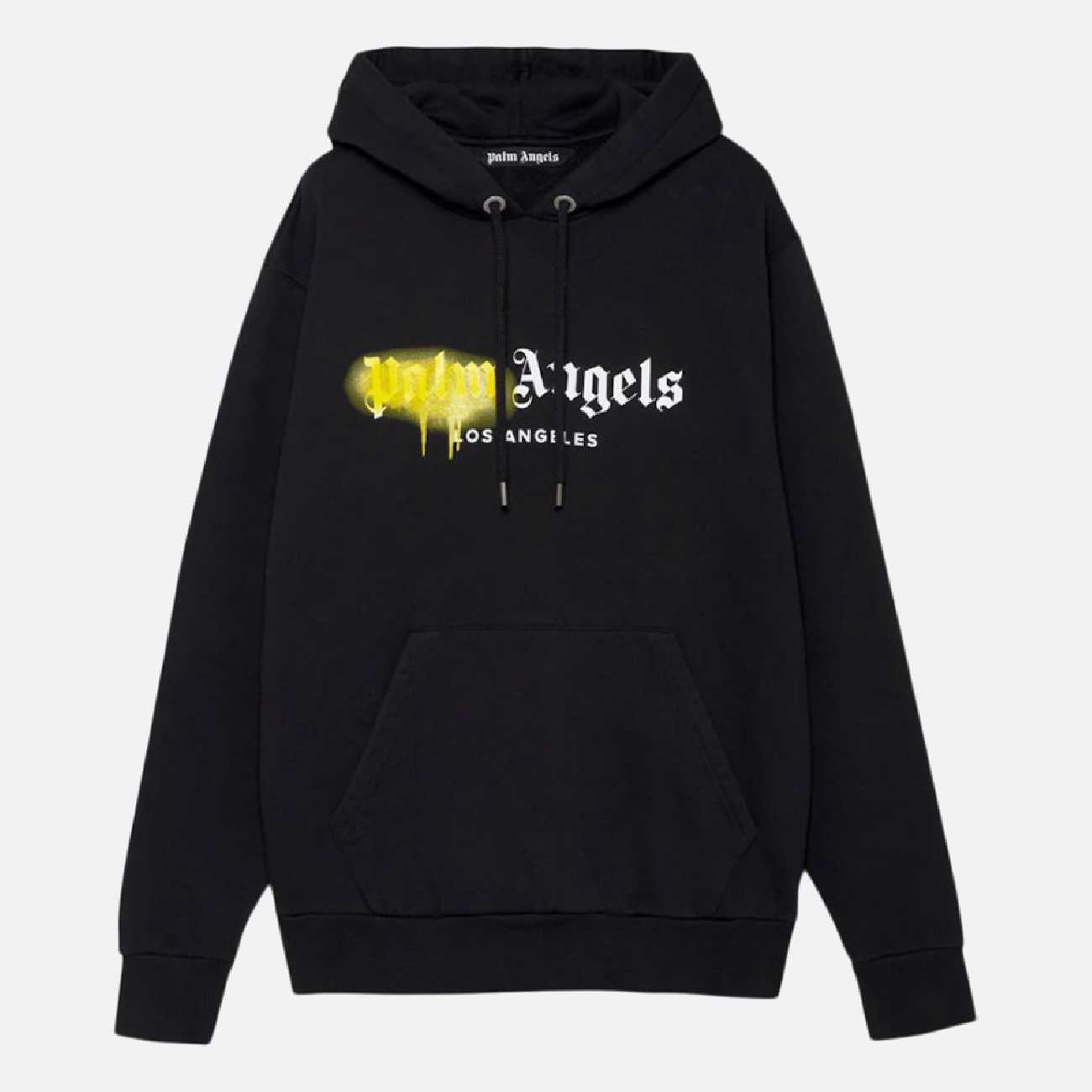 Palm Angels Los Angeles Sprayed Hoodie Black - Supplied LuxuryPalm Angels