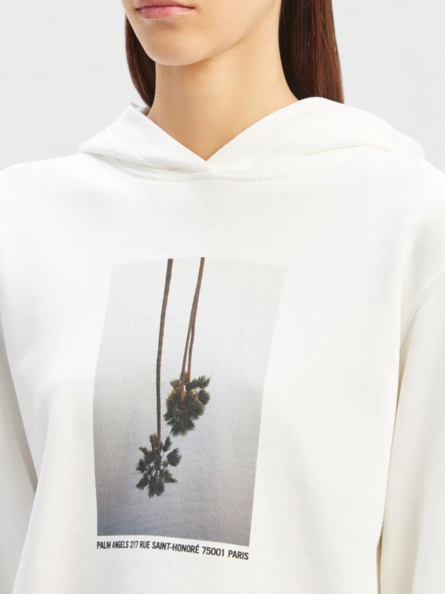Palm Angels Mirage Fitted Hoodie White - Supplied FashionPalm Angels