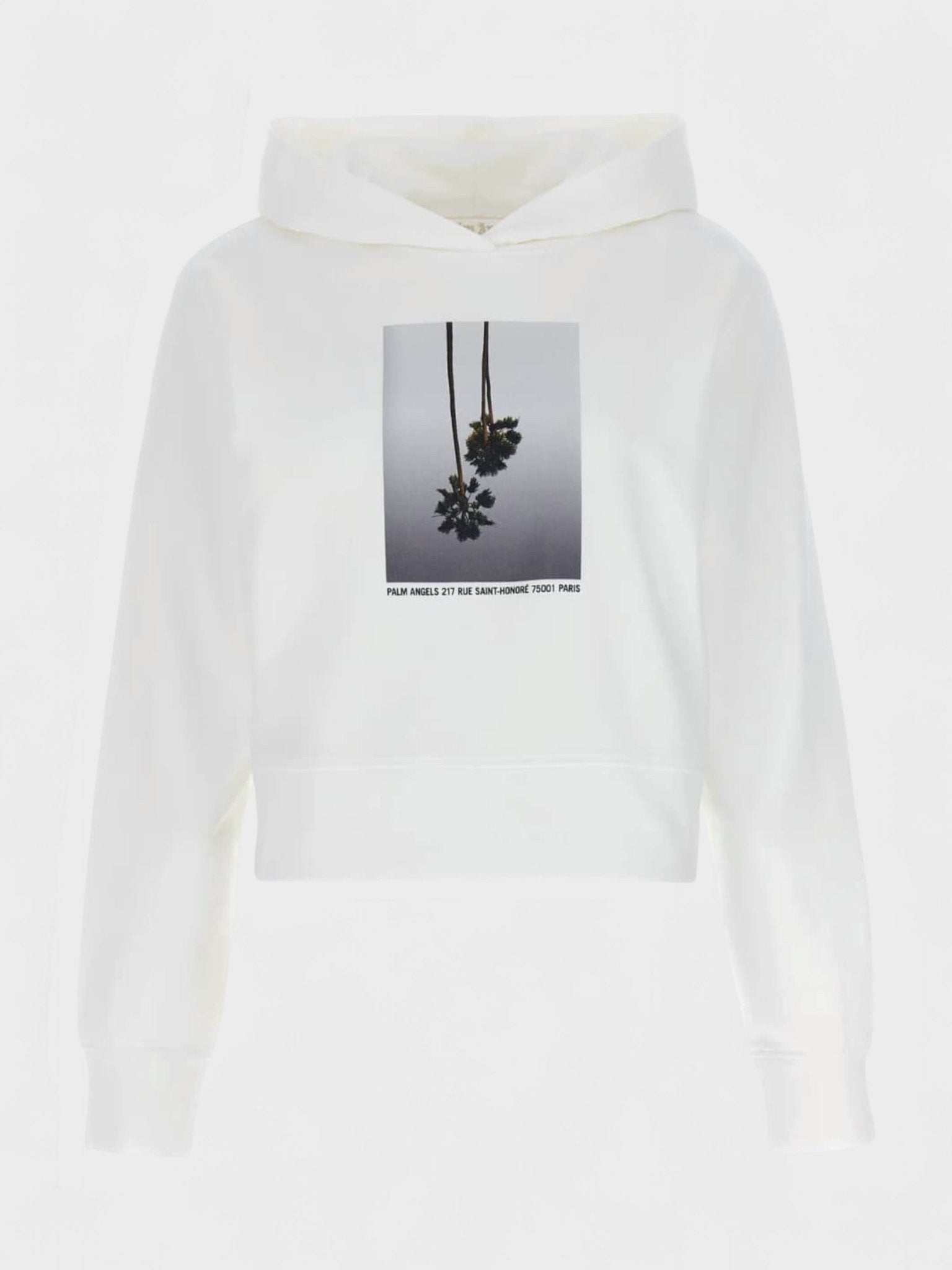 Palm Angels Mirage Fitted Hoodie White - Supplied FashionPalm Angels