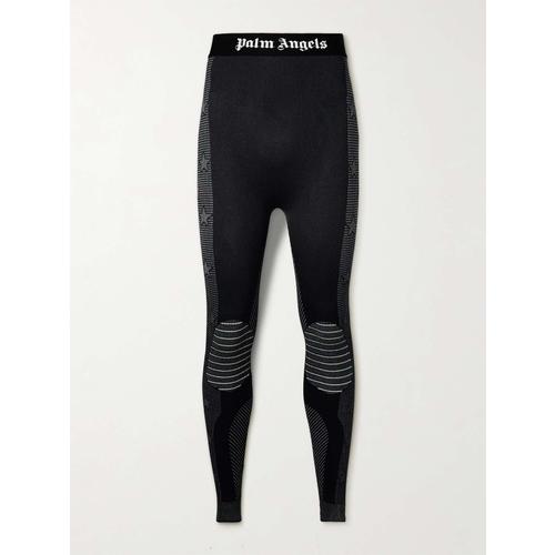 Palm Angels Monogram Baselayer Ski Bottoms Black - Supplied FashionPALM ANGELS