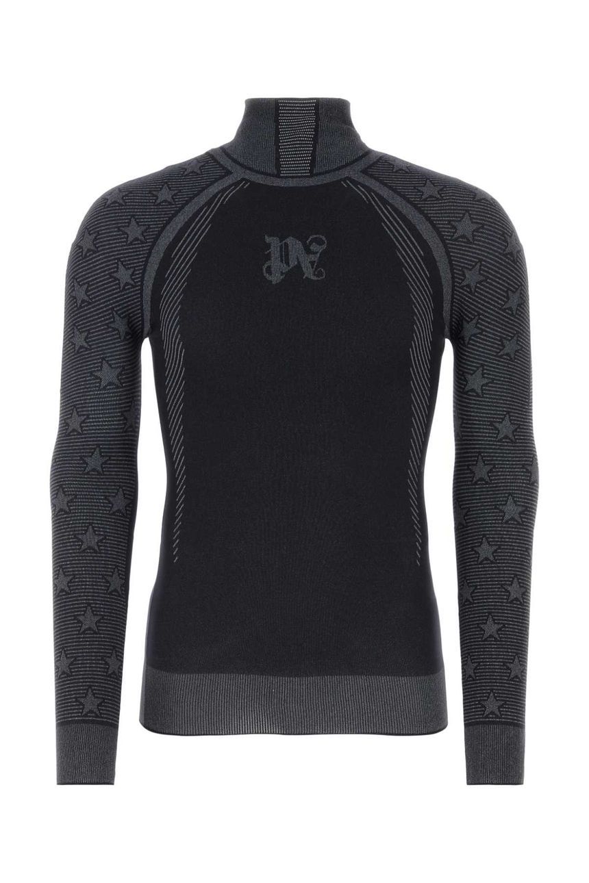 Palm Angels Monogram Baselayer Ski Top Black - Supplied FashionPALM ANGELS