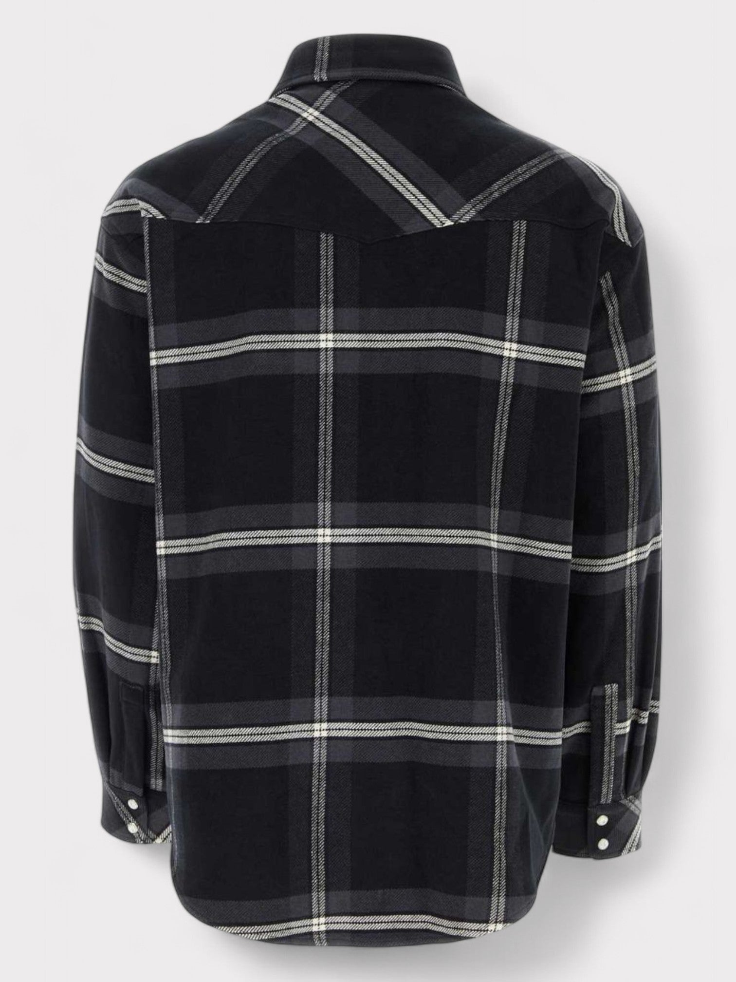 Palm Angels Monogram Check Overshirt Black - Supplied FashionPalm Angels