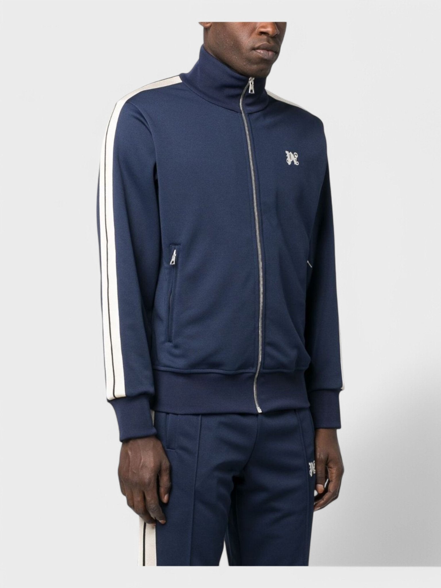 Palm Angels Monogram Classic Track Jacket 'Navy Blue' - Supplied FashionPalm Angels