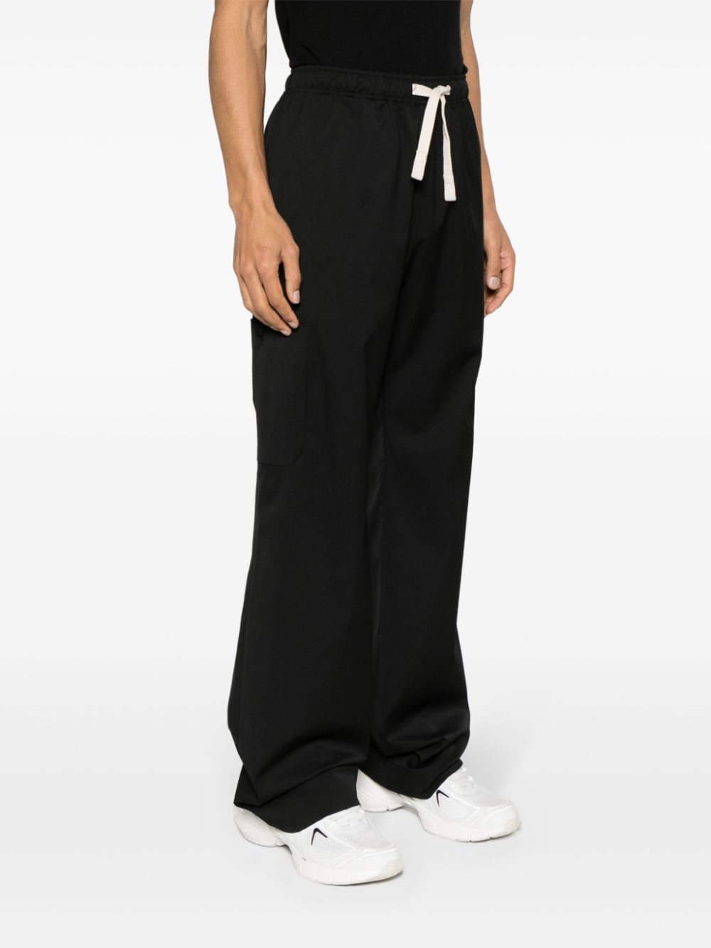 Palm Angels Monogram Loose Pants Black - Supplied FashionPalm Angels