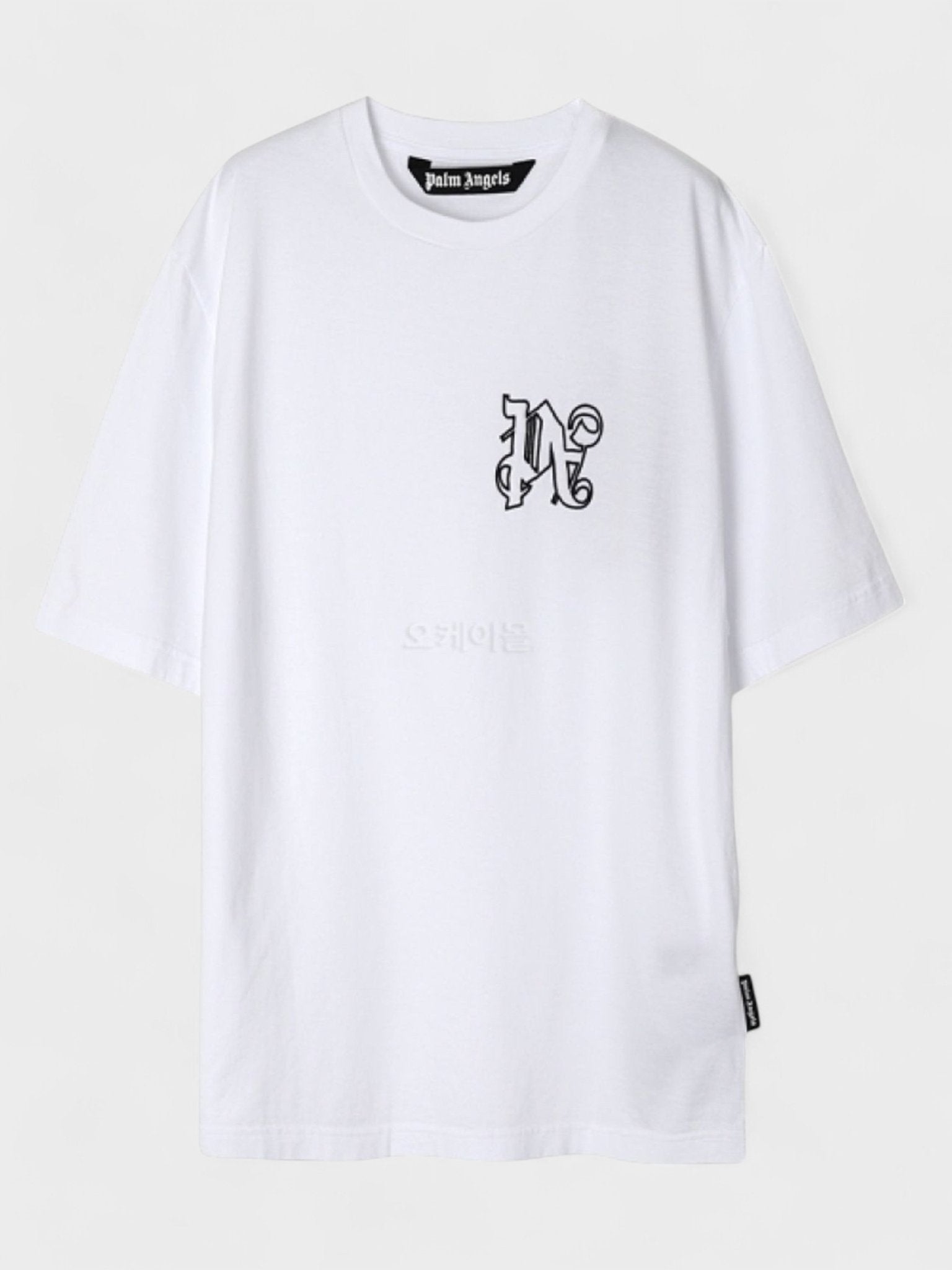 Palm Angels Monogram PA Tee White Black L - Supplied FashionPalm Angels