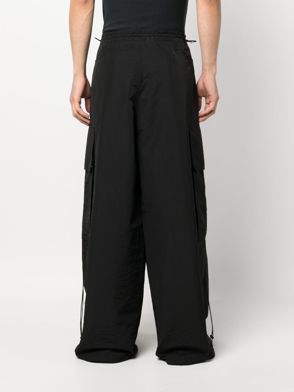 Palm Angels Monogram Parachute Pants Black - Supplied FashionPalm Angels