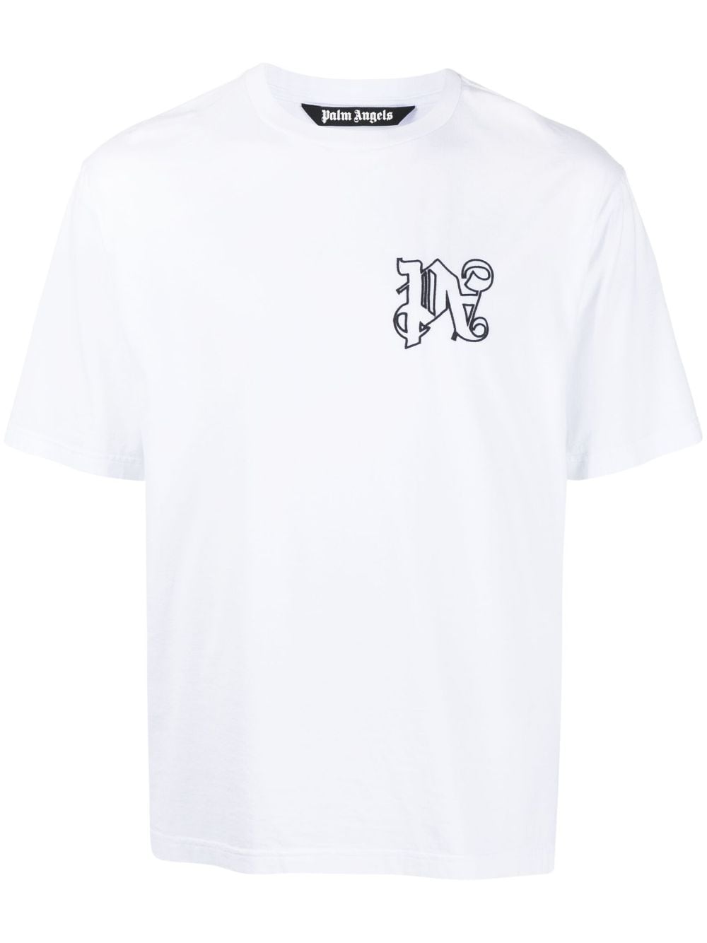 Palm Angels Monogram Regular Tee white - Supplied FashionPALM ANGELS