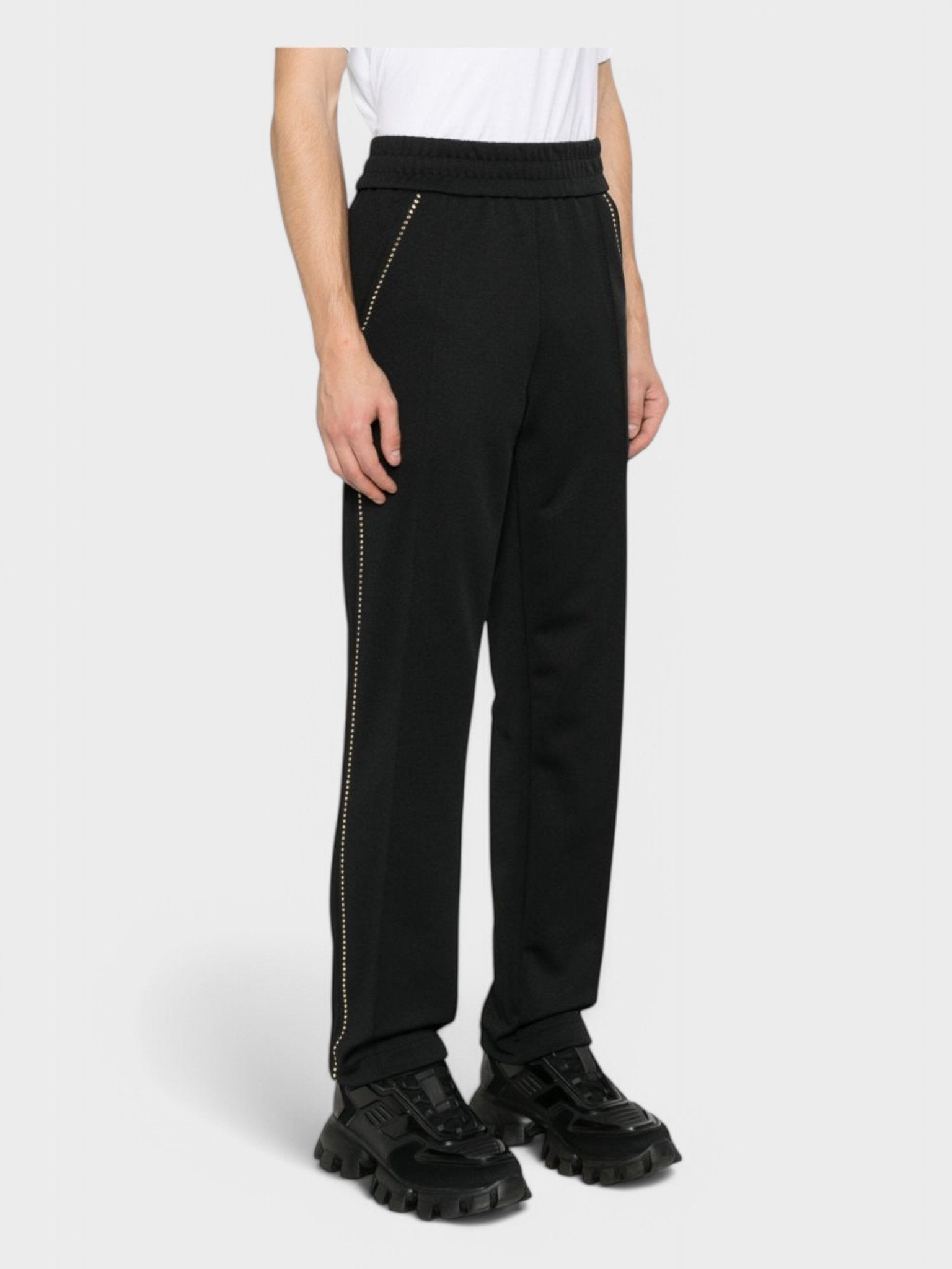 Palm Angels Monogram Stud Track Pants 'Black/Silver' - Supplied FashionPalm Angels