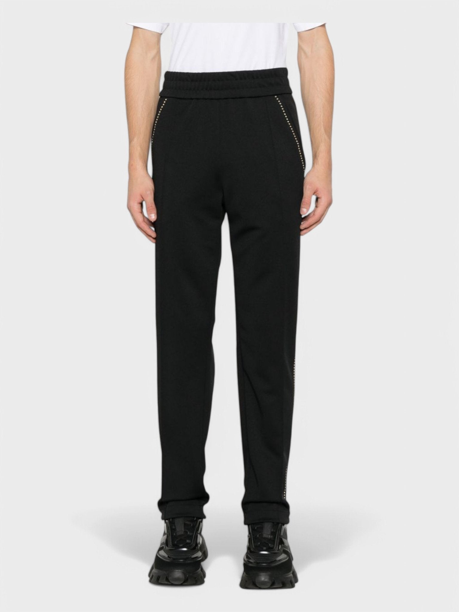 Palm Angels Monogram Stud Track Pants 'Black/Silver' - Supplied FashionPalm Angels