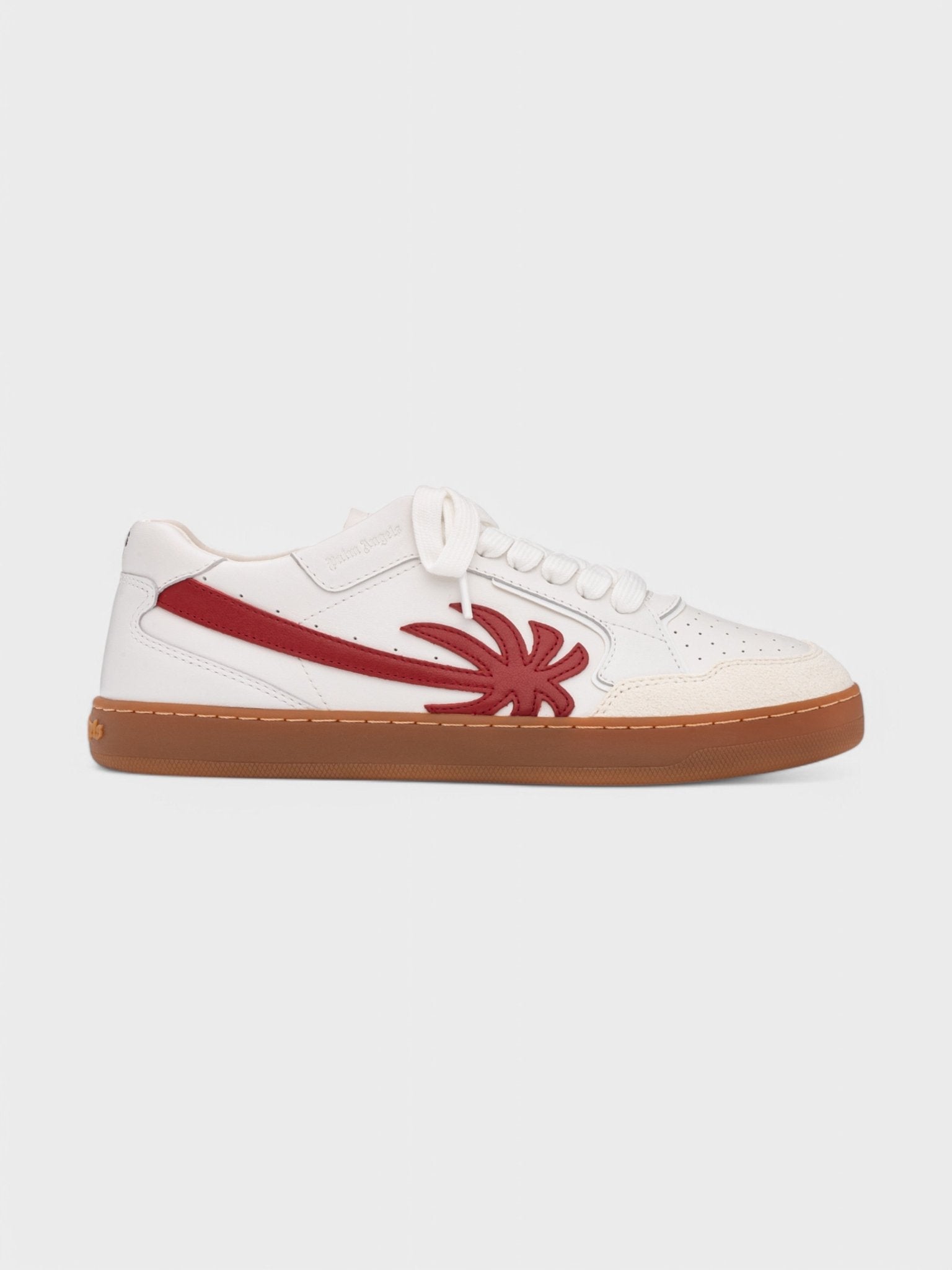 Palm Angels New Palm 1 Leather Sneakers White Red - Supplied FashionPalm Angels