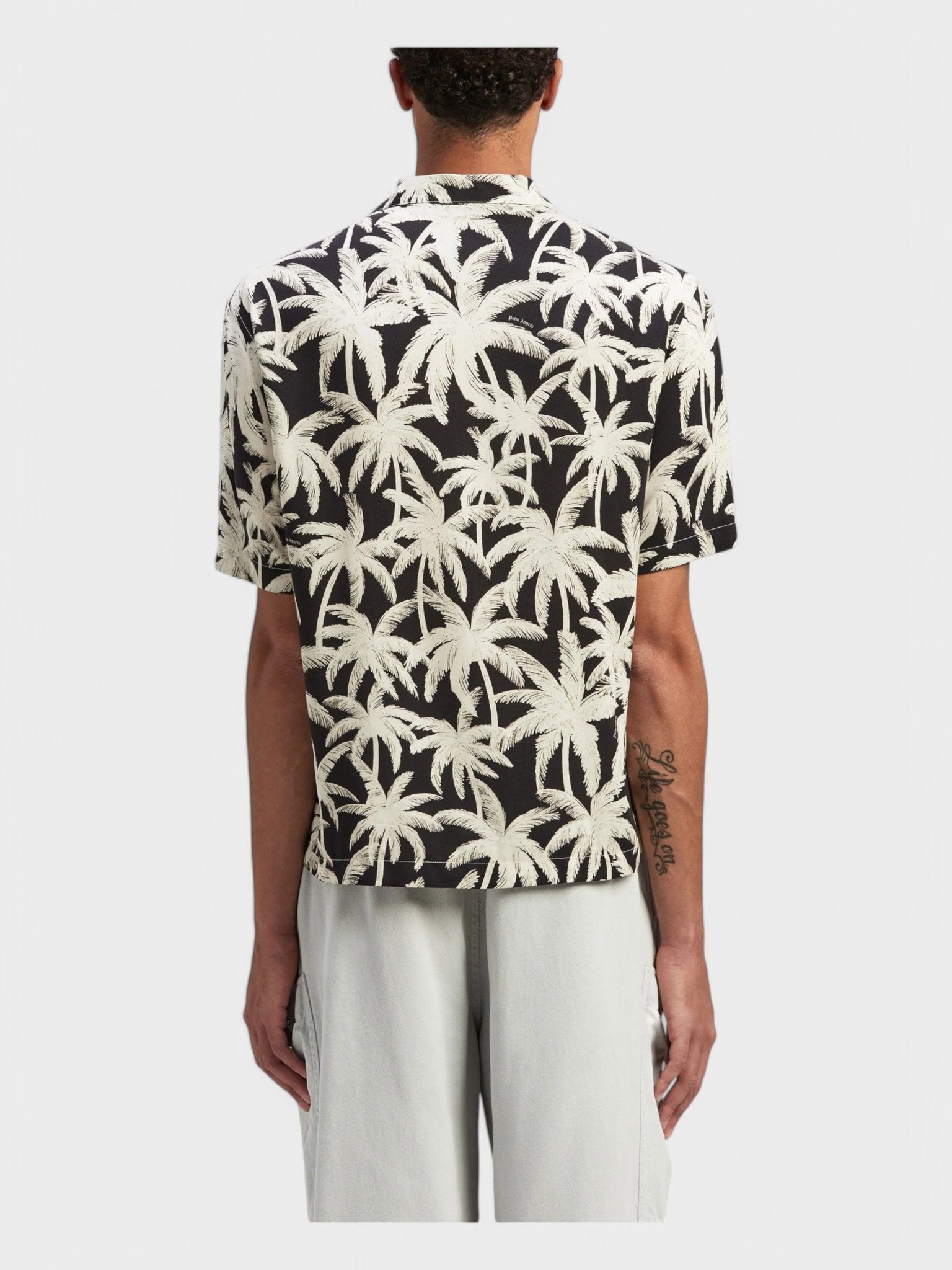 Palm Angels Palms All Over Shirt 'Black/Off White' - Supplied FashionPalm Angels