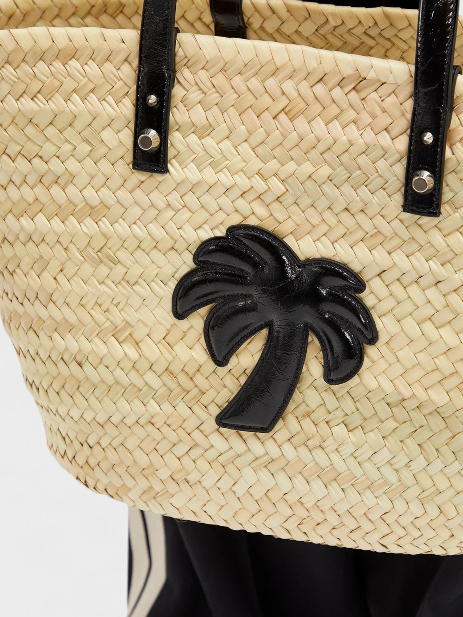 Palm Angels Raffia Tote Bag Biege - Supplied FashionPalm Angels