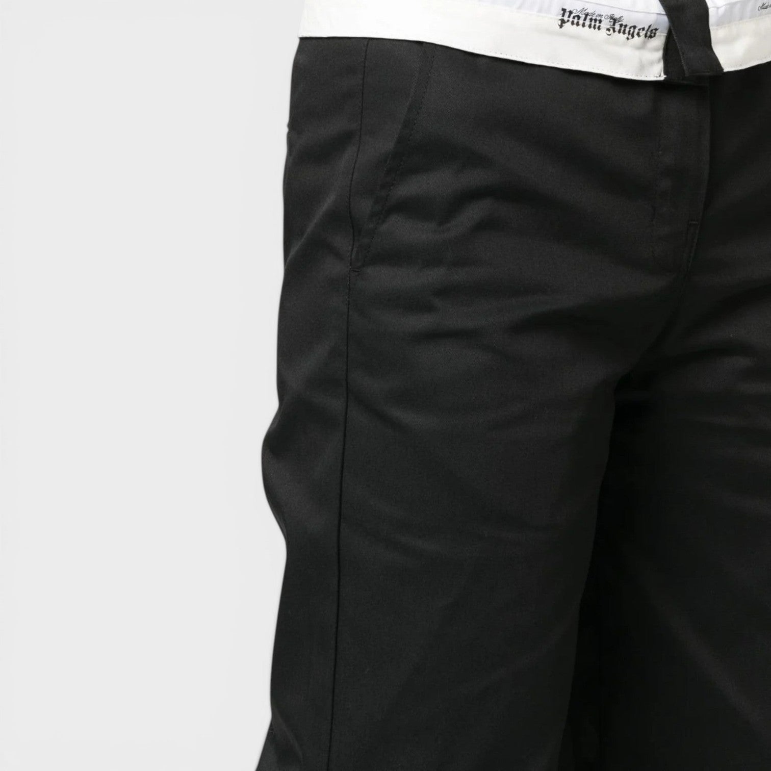 Reverse Wasitband Chino Black