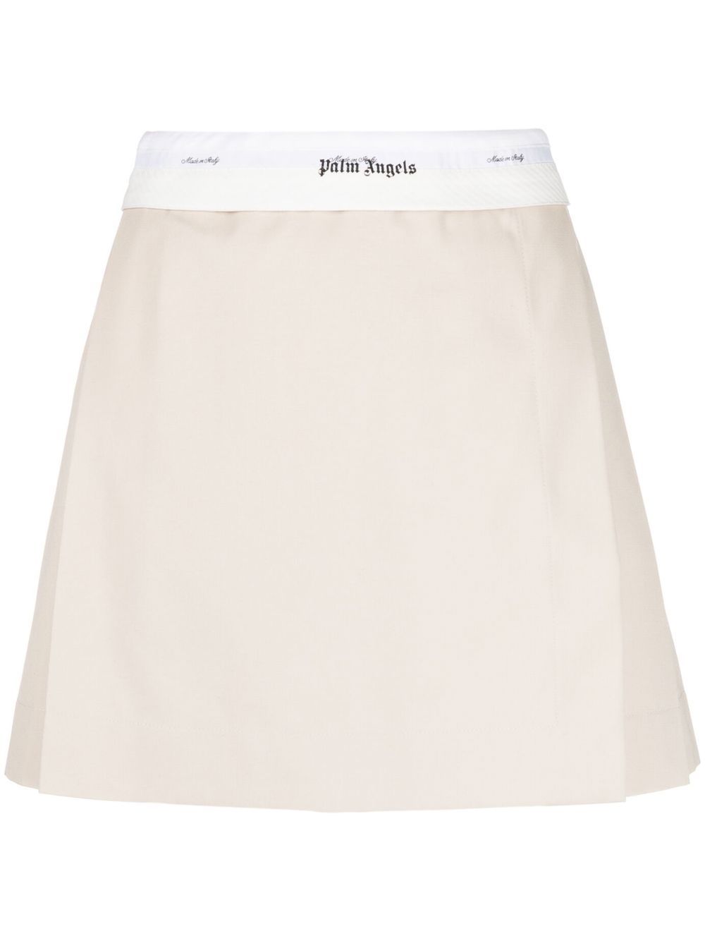 Palm Angels Reversed Waistband Chino Skirt Beige - Supplied FashionPALM ANGELS