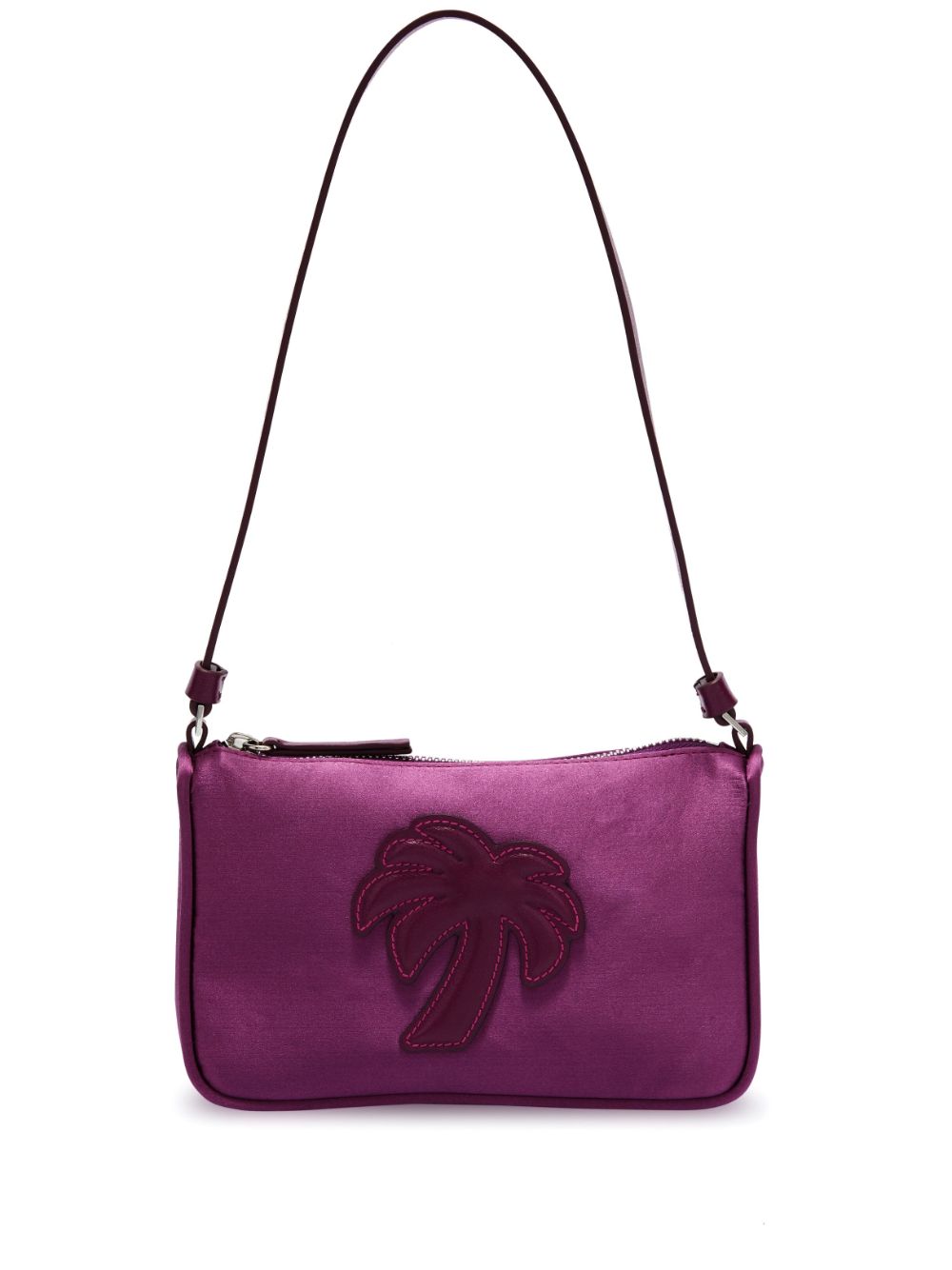 Palm Angels Satin Palm Shoulder Bag Purple - Supplied FashionPALM ANGELS