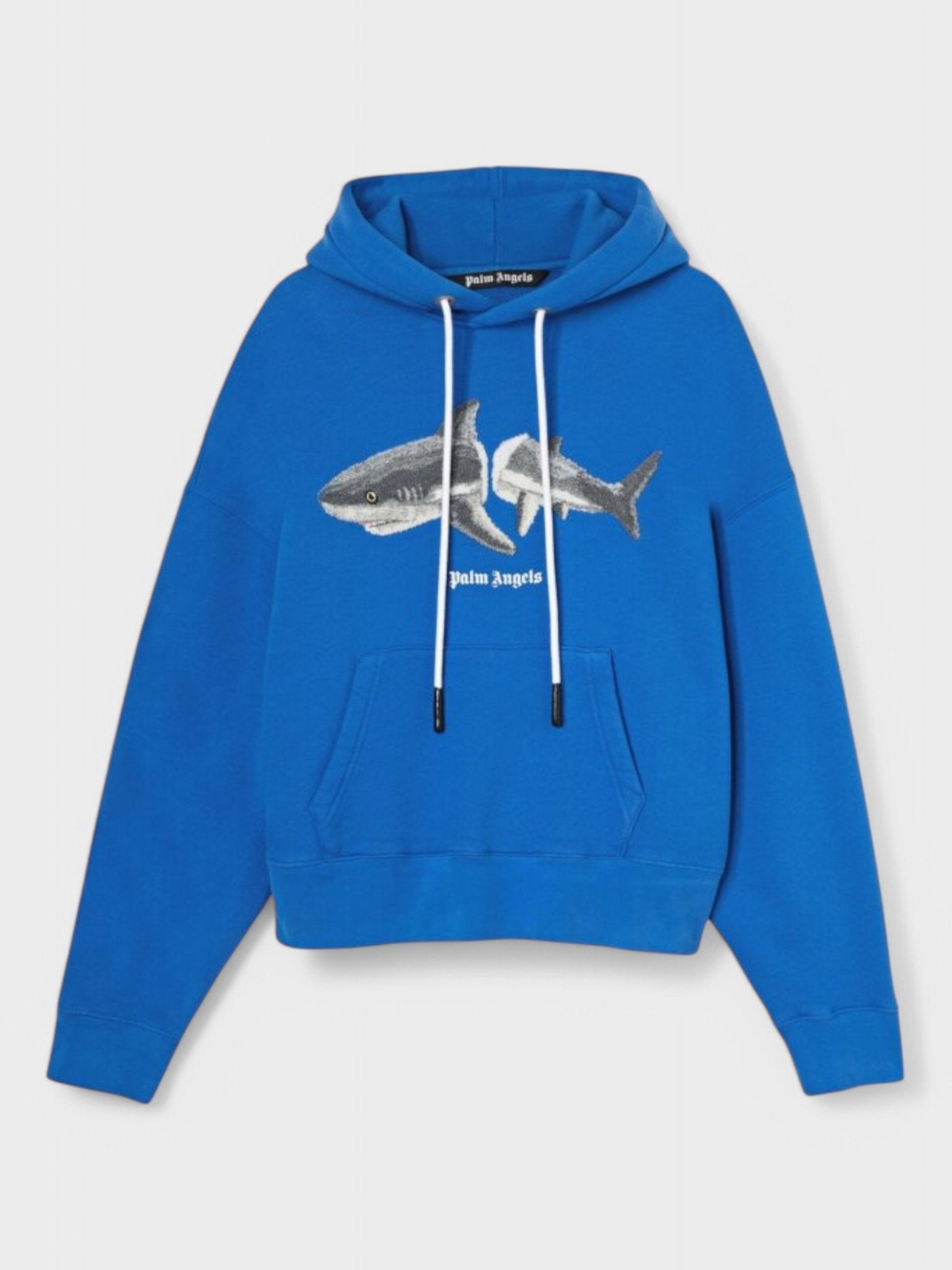 Palm Angels Shark Hoodie Blue/Grey - Supplied FashionPALM ANGELS