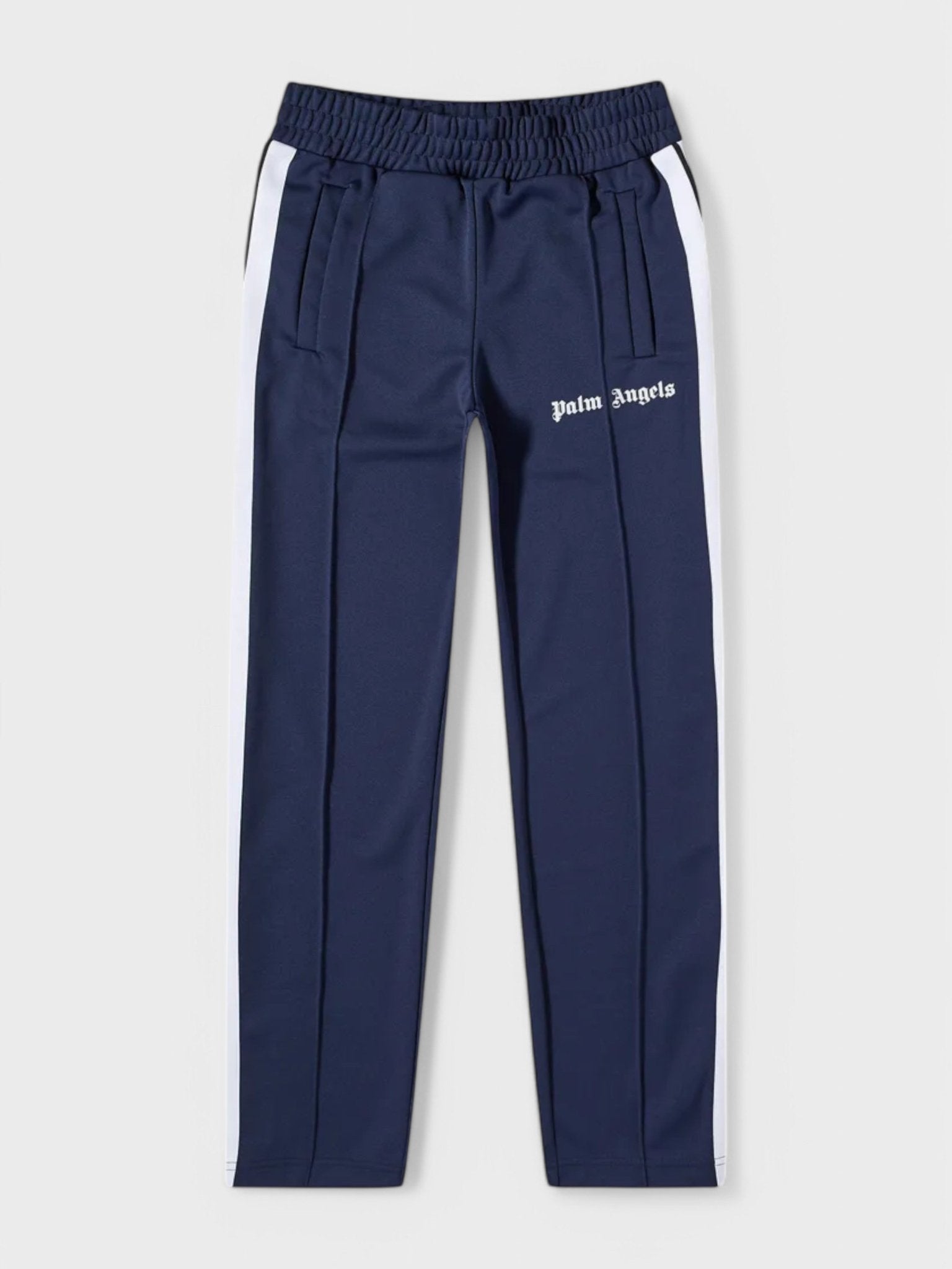 Palm Angels Side Stripe Track Pants Navy Blue/White - Supplied FashionPALM ANGELS