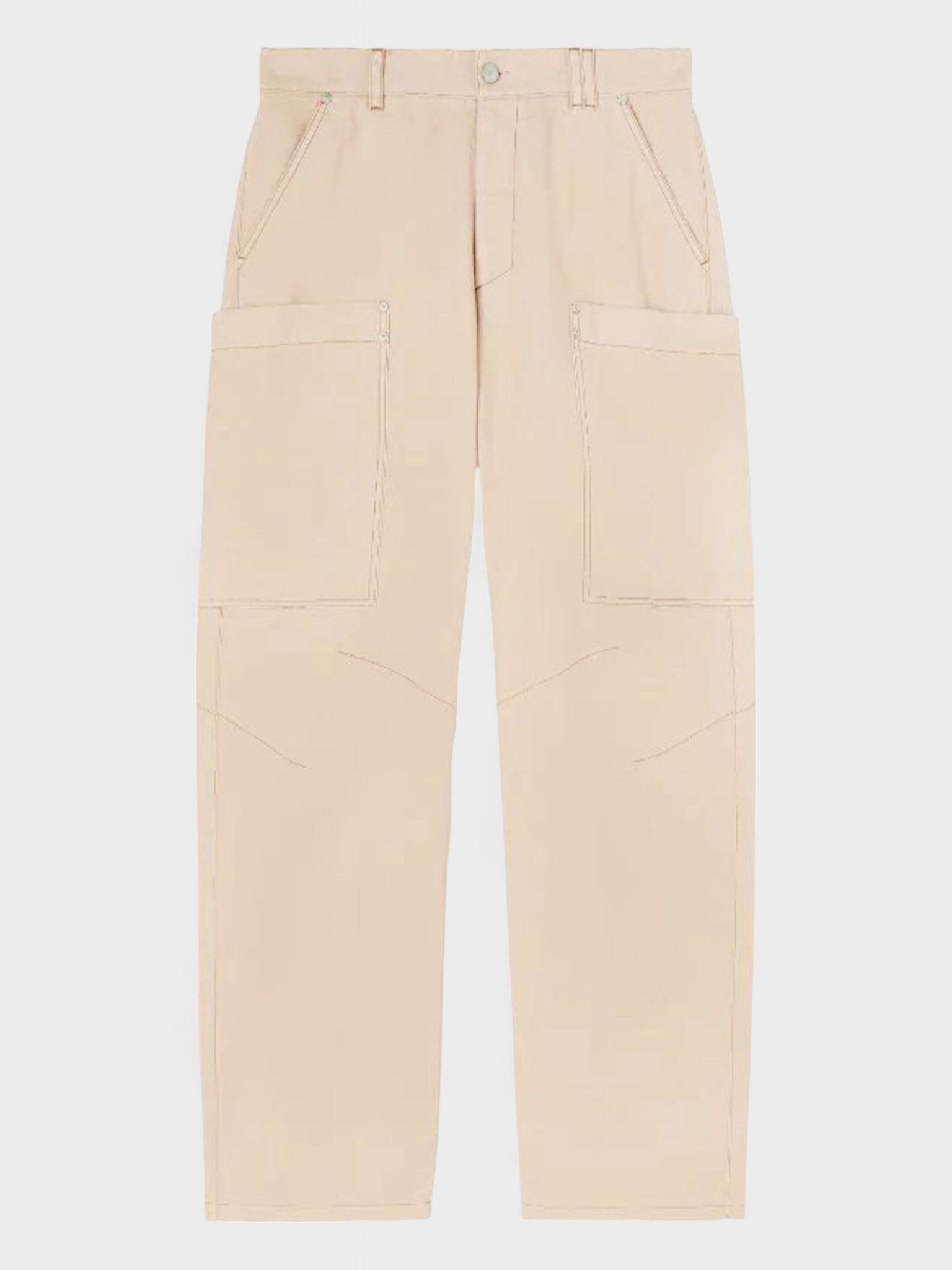 Palm Angels Slim Cargo Pants Beige 34W - Supplied FashionPALM ANGELS