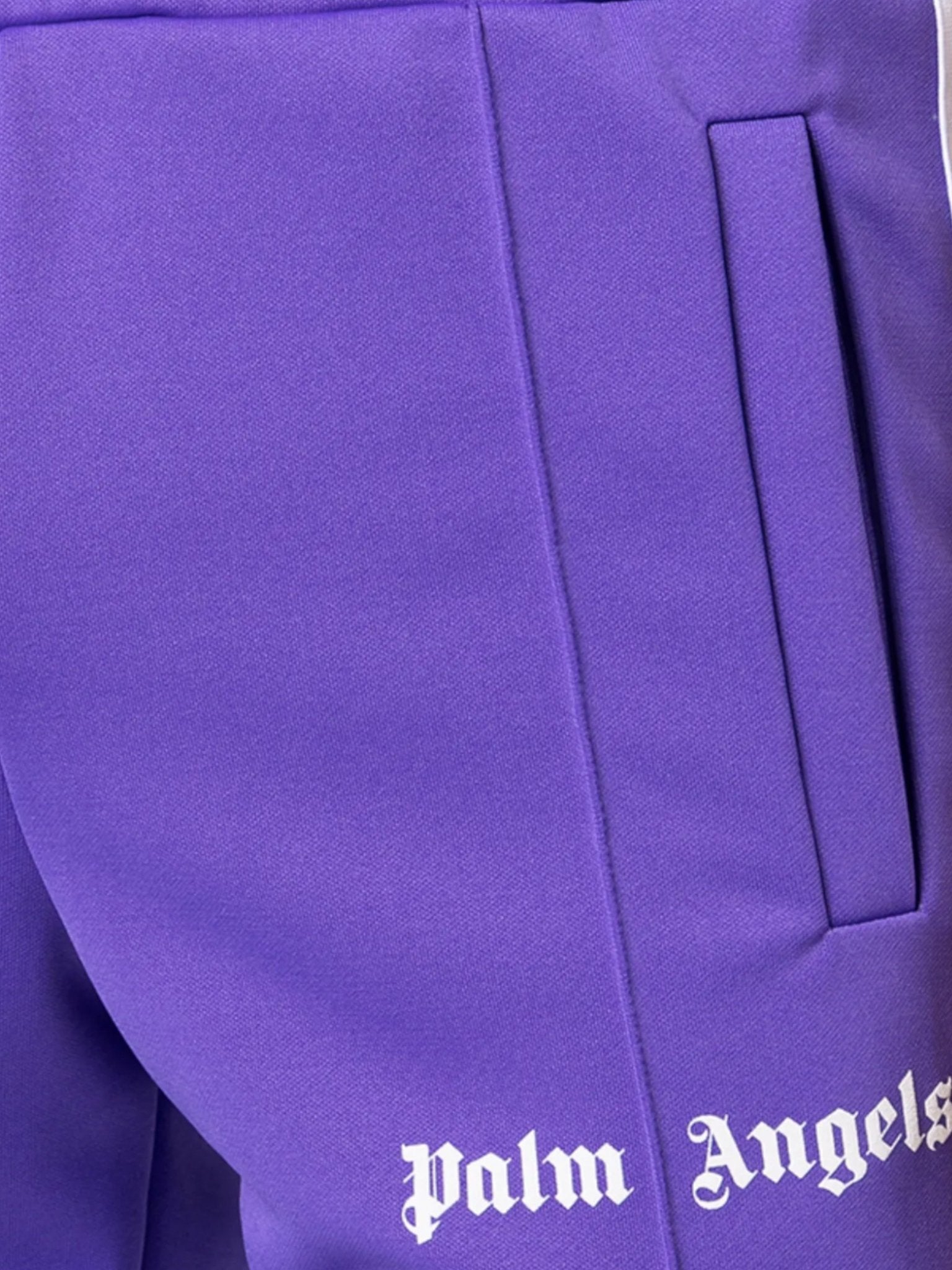 Palm Angels Slim Track Pants Purple White - Supplied FashionPalm Angels
