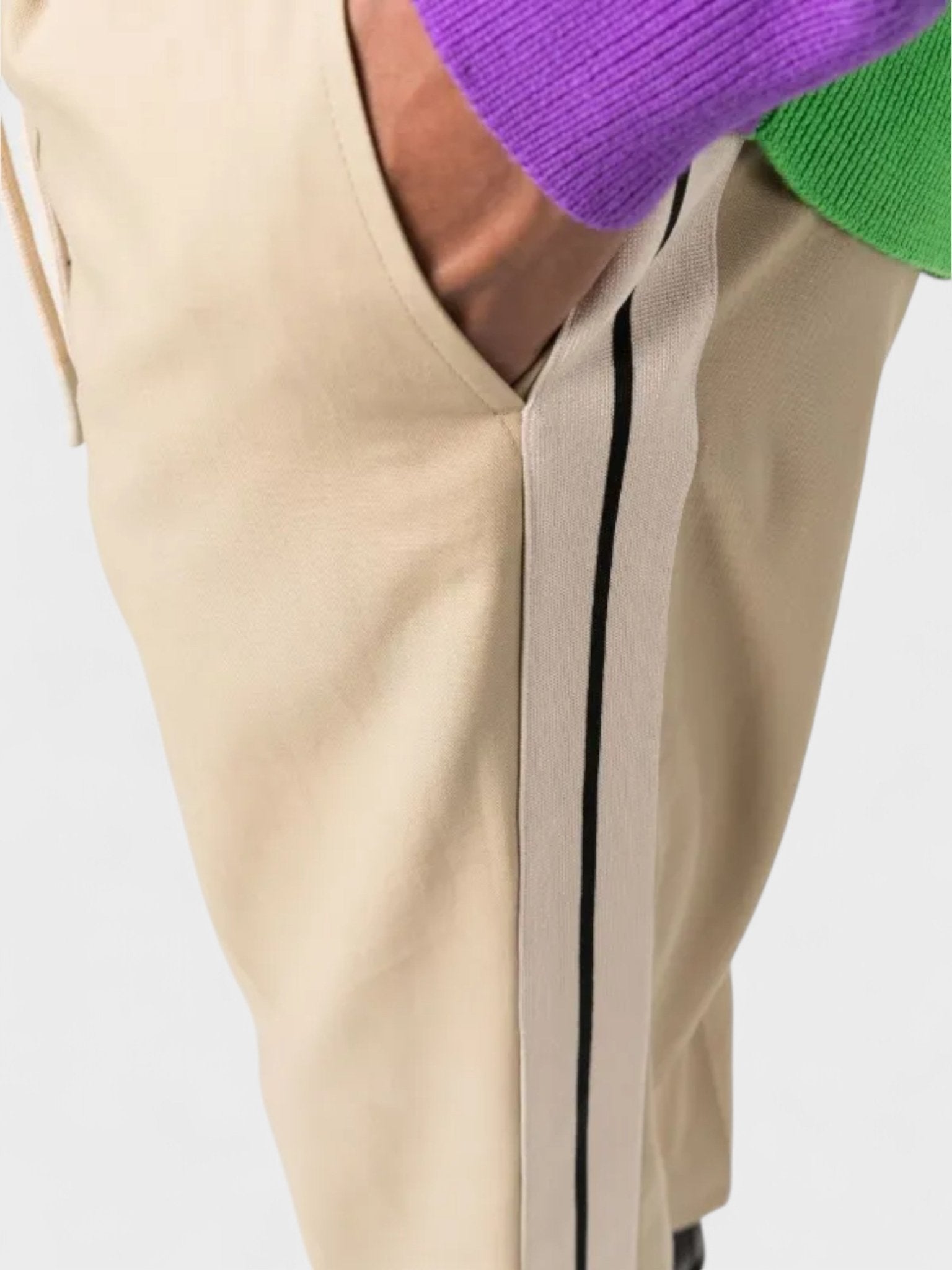 Palm Angels Track Belt Pants Beige - Supplied FashionPalm Angels