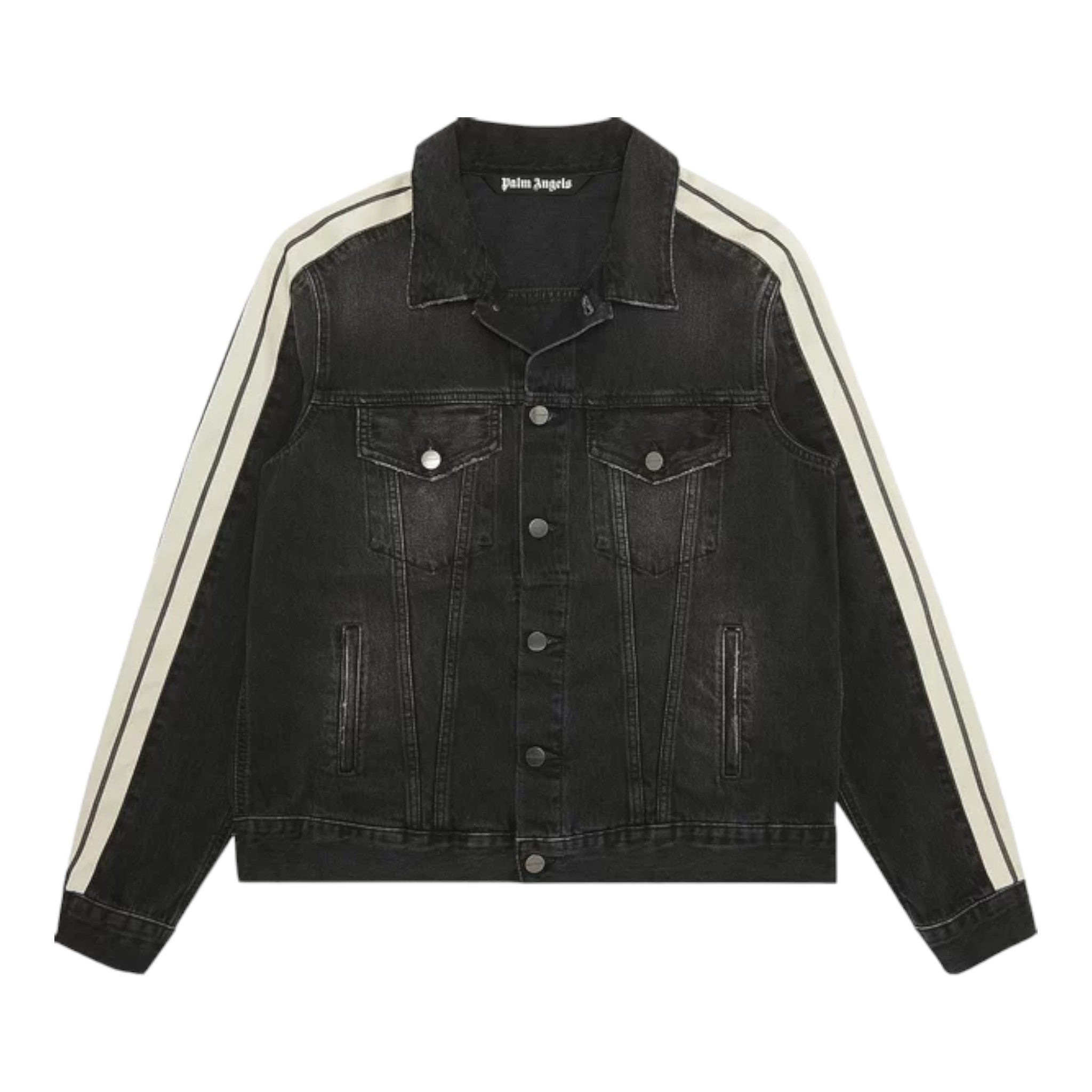 Palm Angels Track Denim 'Black/White' - Supplied LuxuryPalm Angels