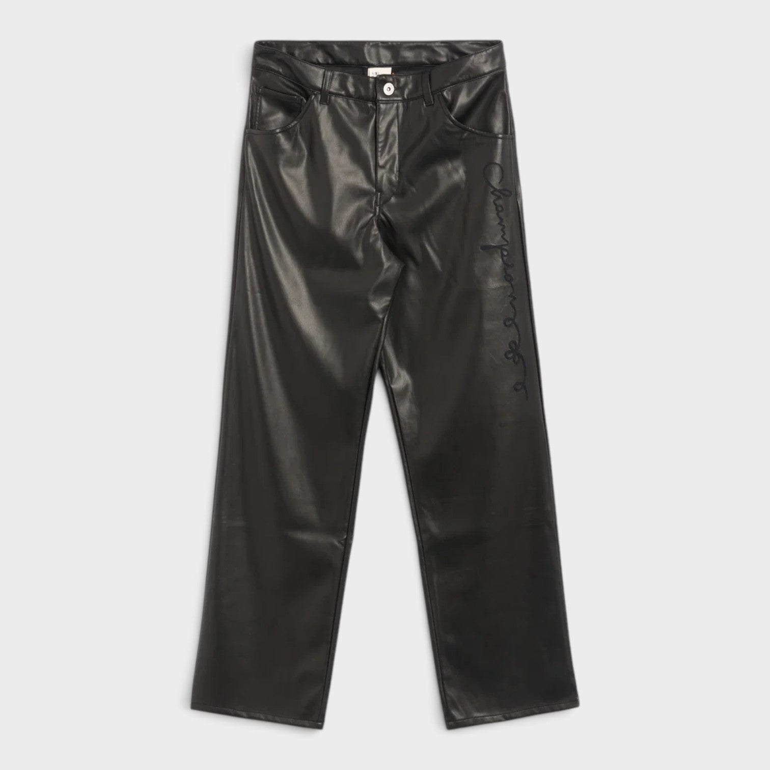 Angelo Baque Long Casual Pants Black