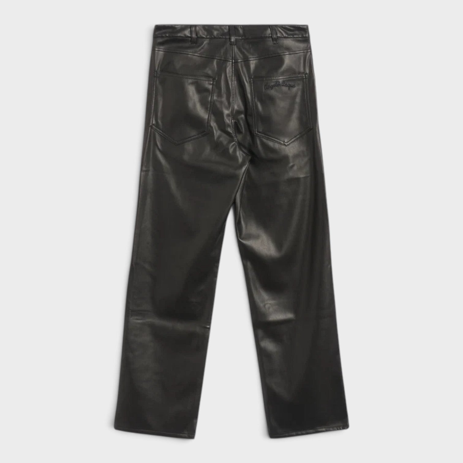 Angelo Baque Long Casual Pants Black