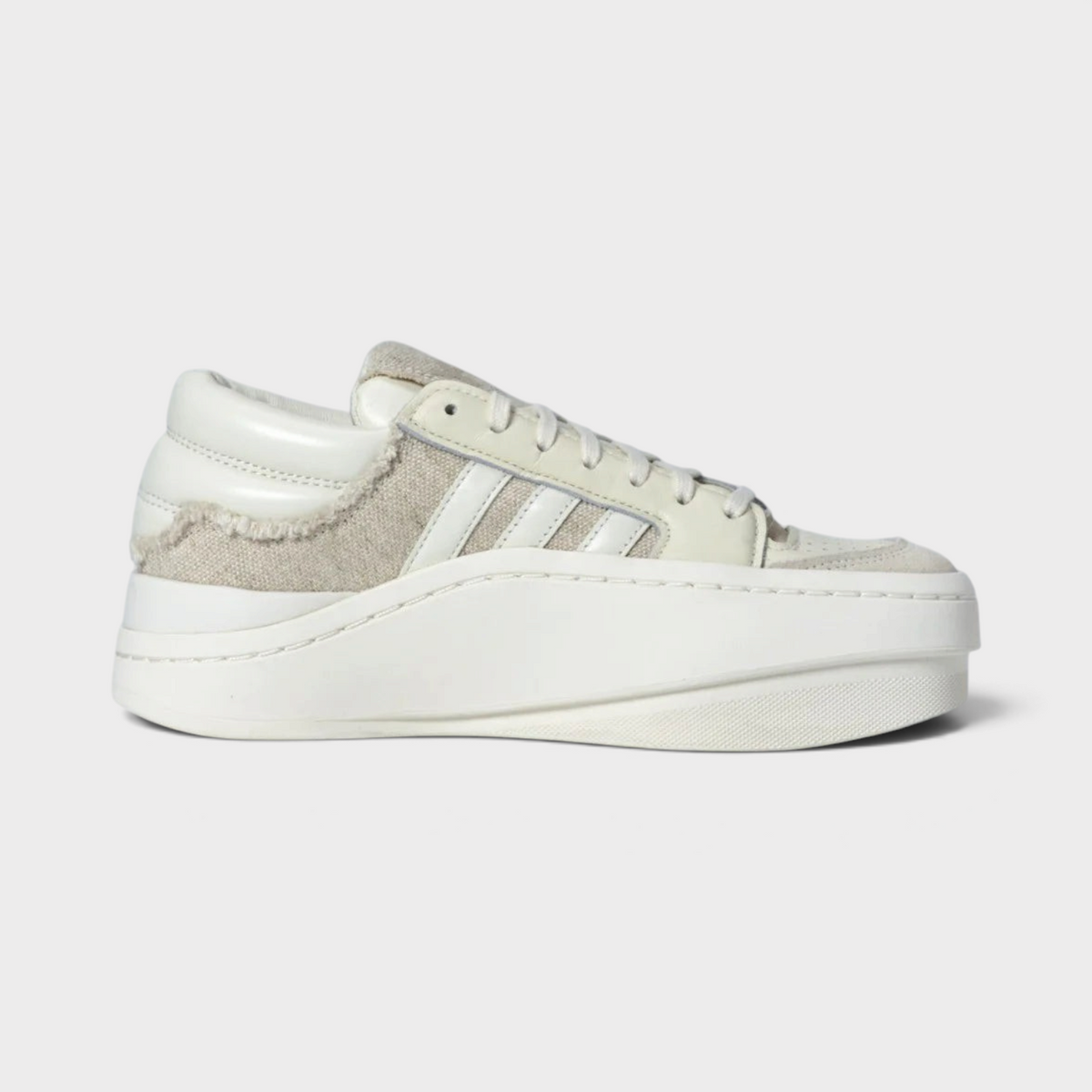 Supplied Fashion Adidas x Y-3 Centennial Low trainers in off-white leather with a chunky platform sole