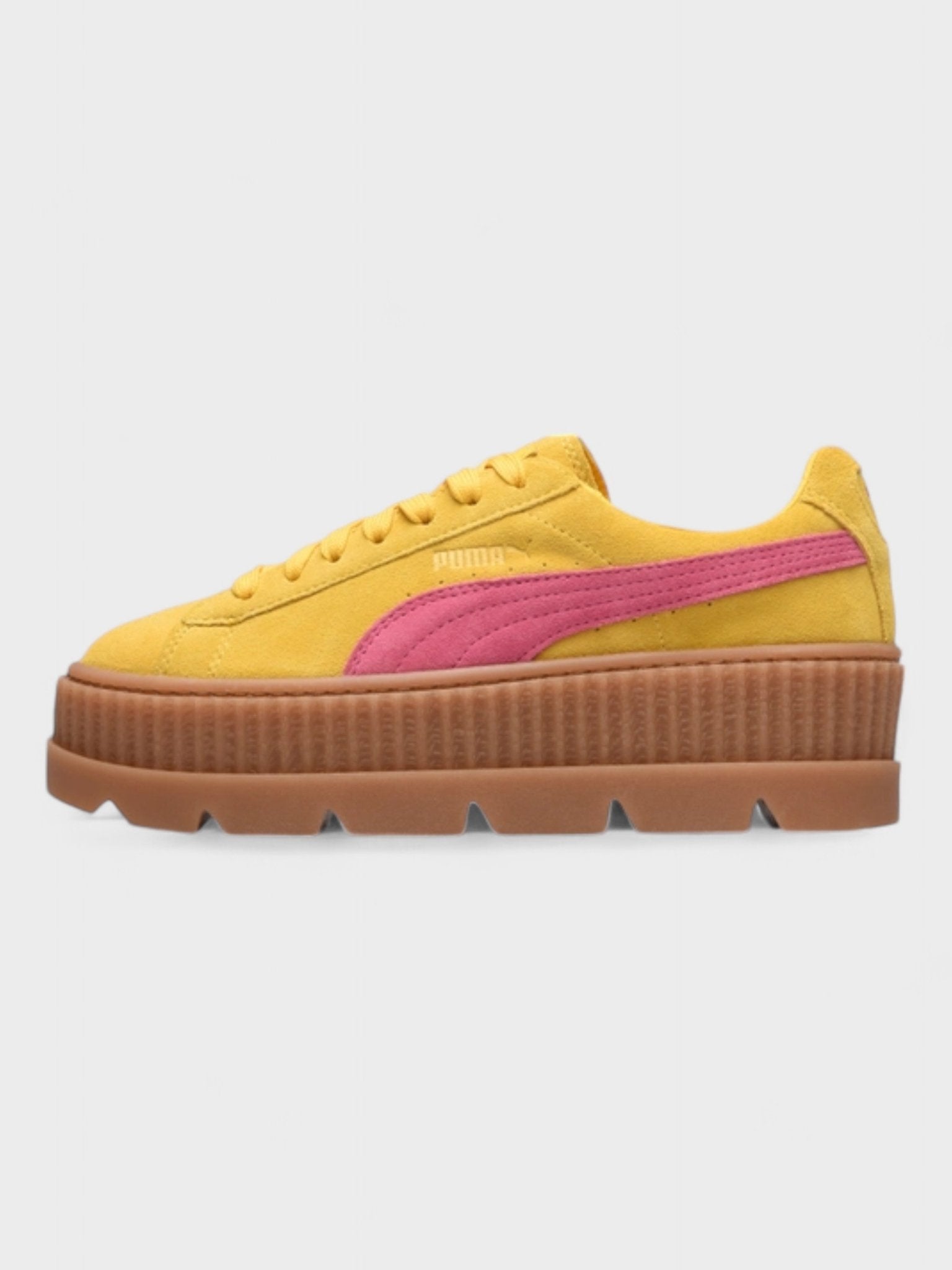 Puma Cleated Creeper Rihanna Fenty Suede Lemon (Women's) - Supplied FashionPUMA