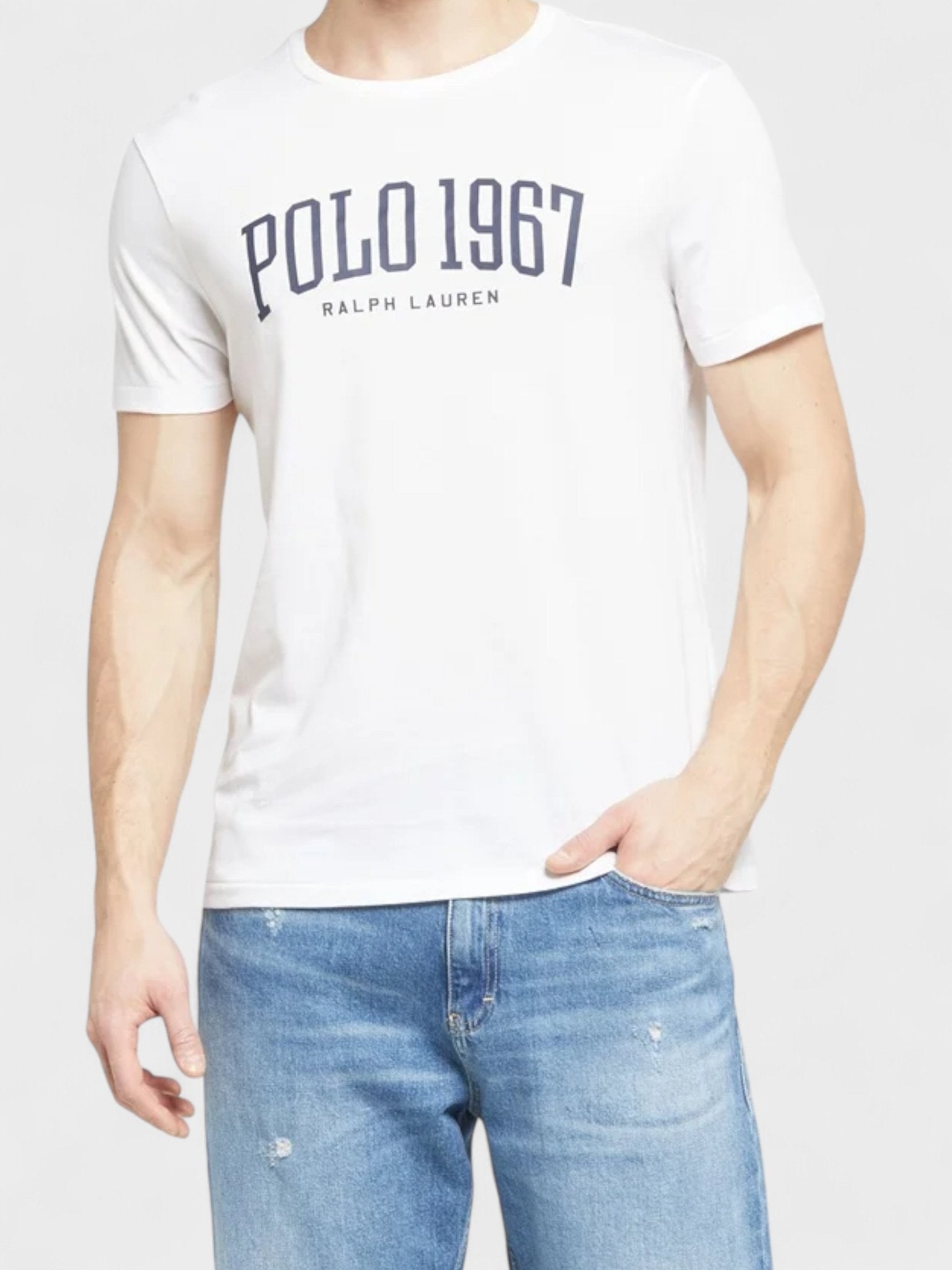 Ralph Lauren Logo Slim Fit T-Shirt White - Supplied FashionRalph Lauren