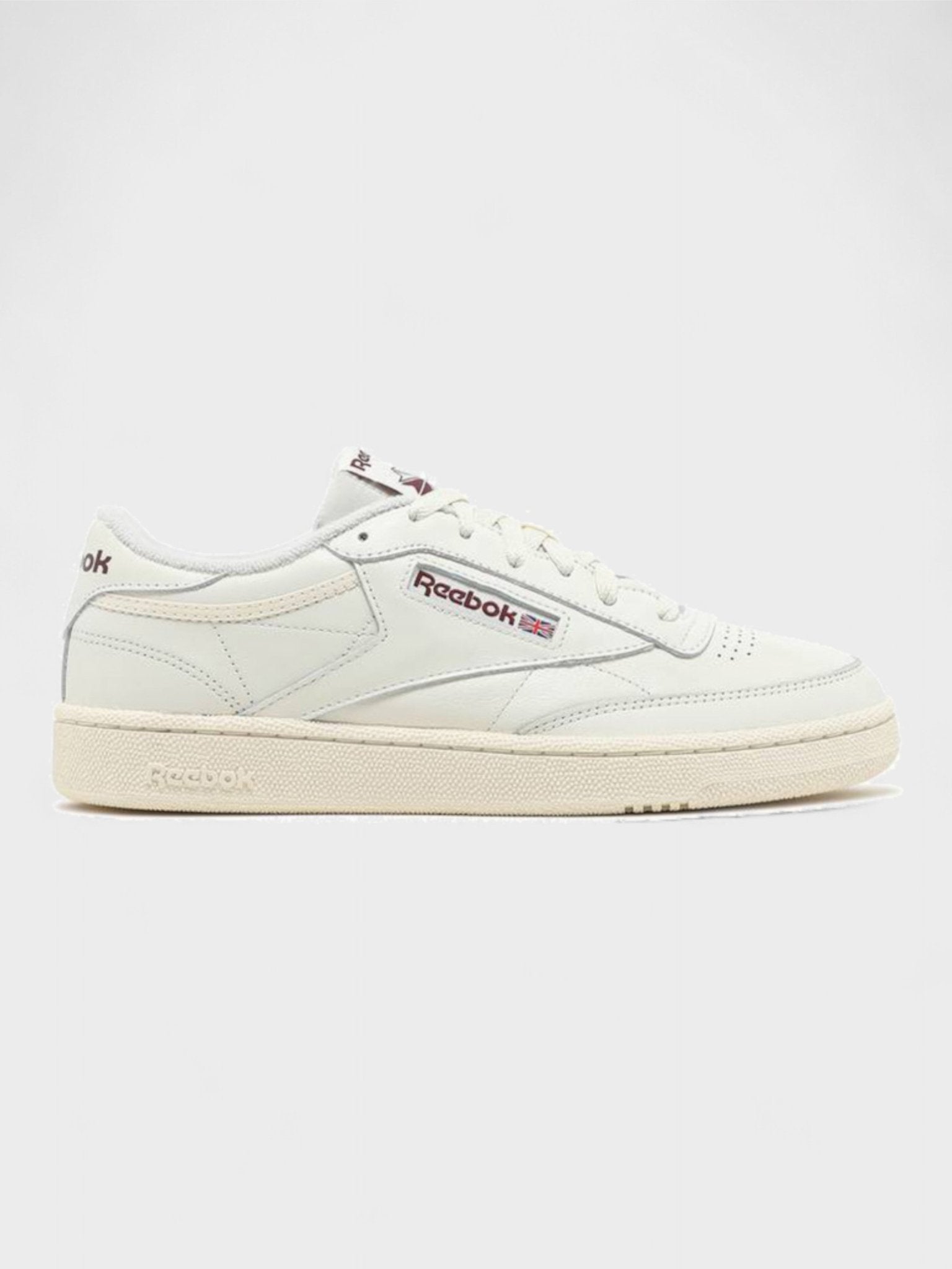 Reebok Club C 85 Classic White Collegiate Burgundy - Supplied FashionReebok