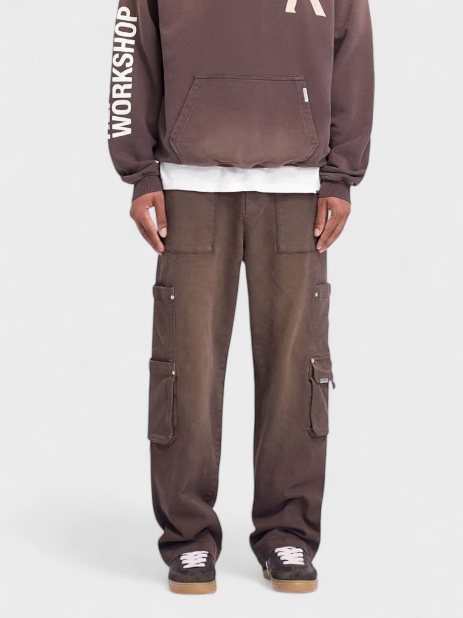 Represent Masking Tape Initial Hoodie Cedar Brown - Supplied FashionRepresent