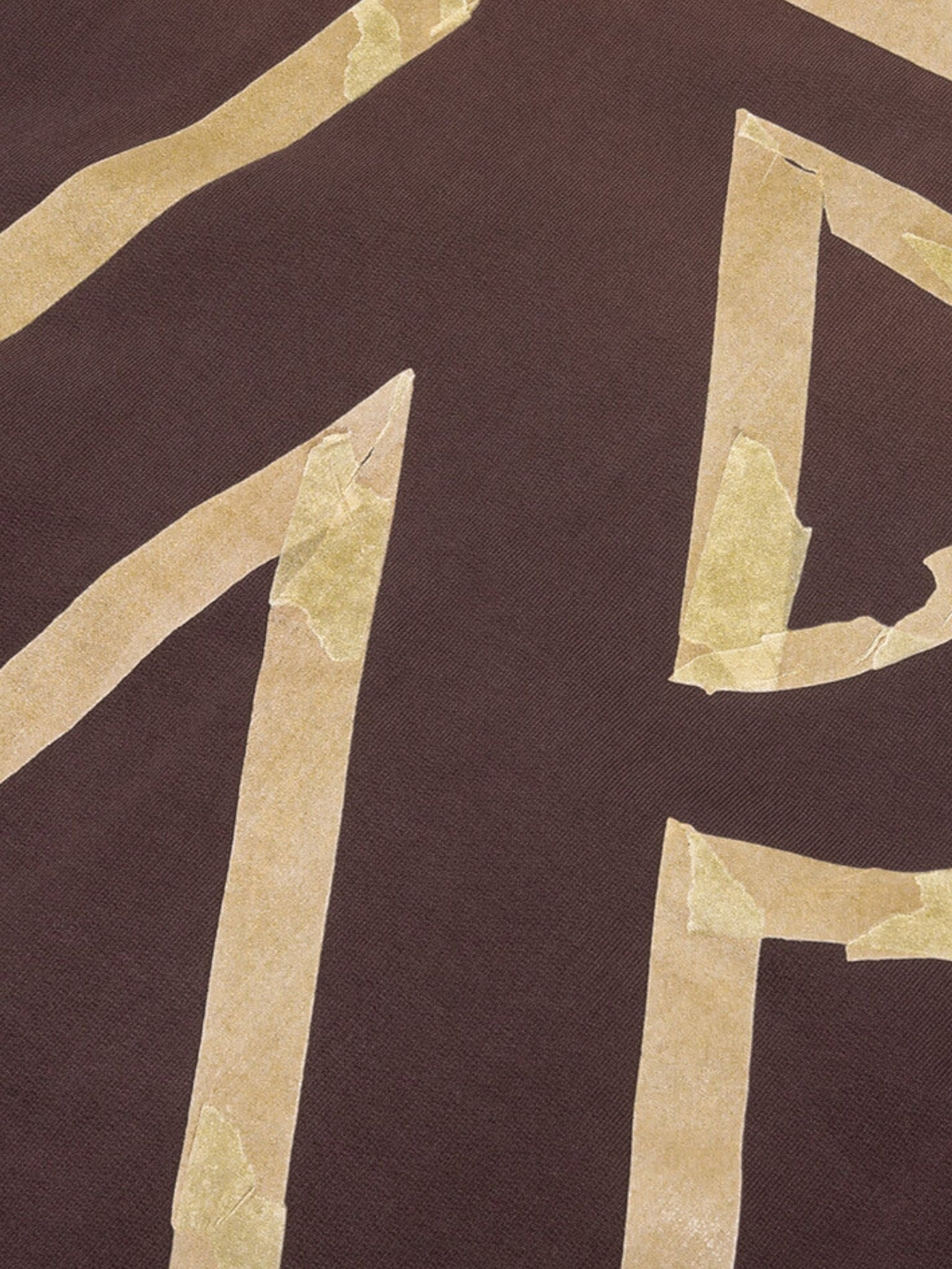Represent Masking Tape Initial Zipped Hoodie Cedar Brown - Supplied FashionRepresent