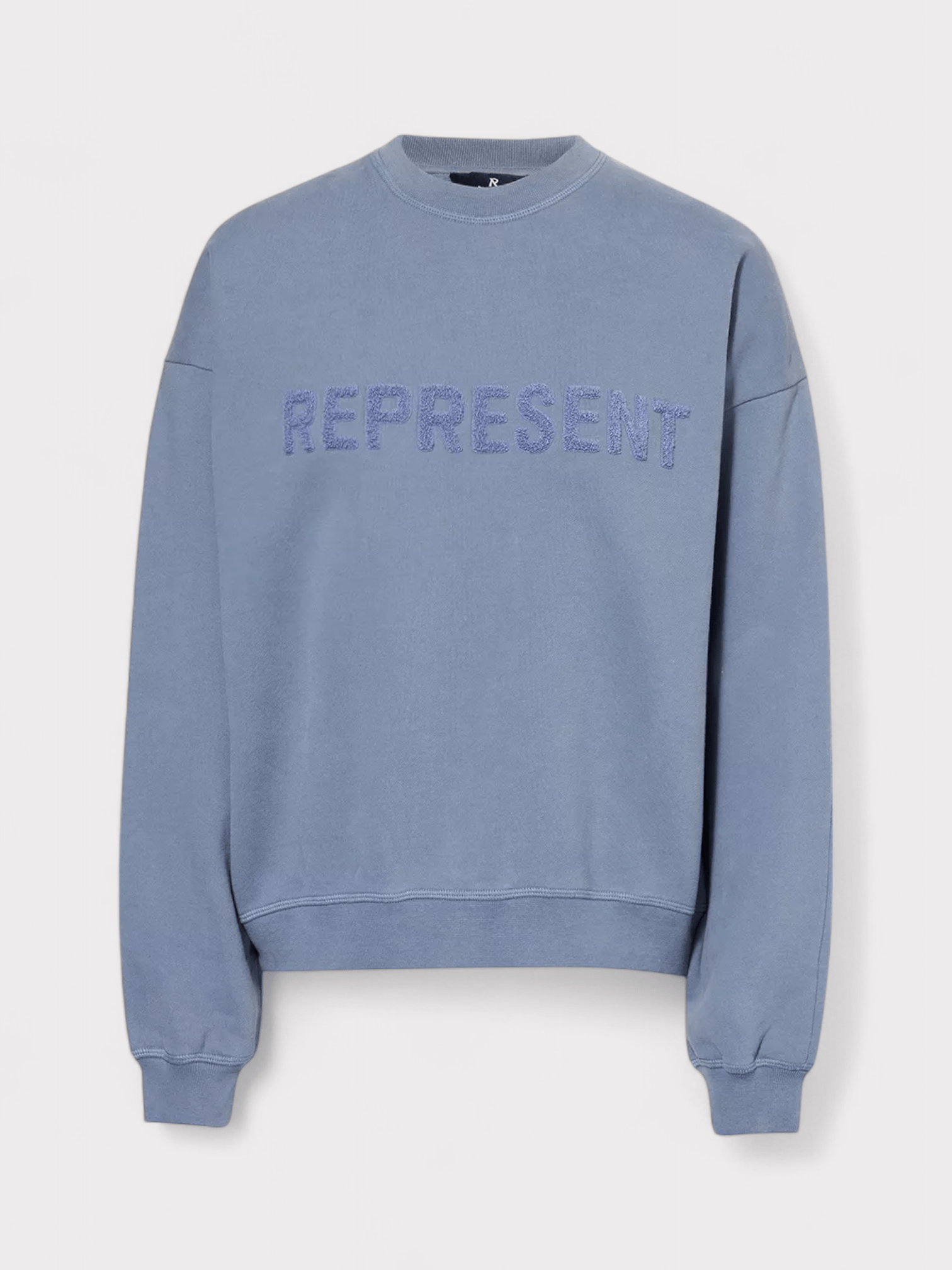 Represent Owners Club Fleece - Branding Cotton - Jersey Sweatshirt Steel Blue - Supplied FashionRepresent
