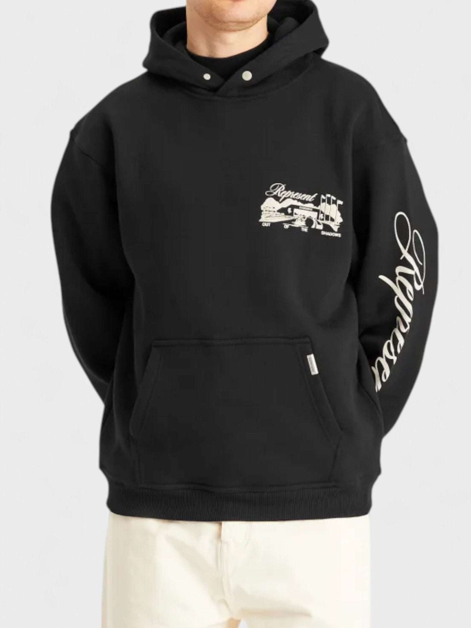 Represent Raceway Hoodie Black - Supplied FashionRepresent