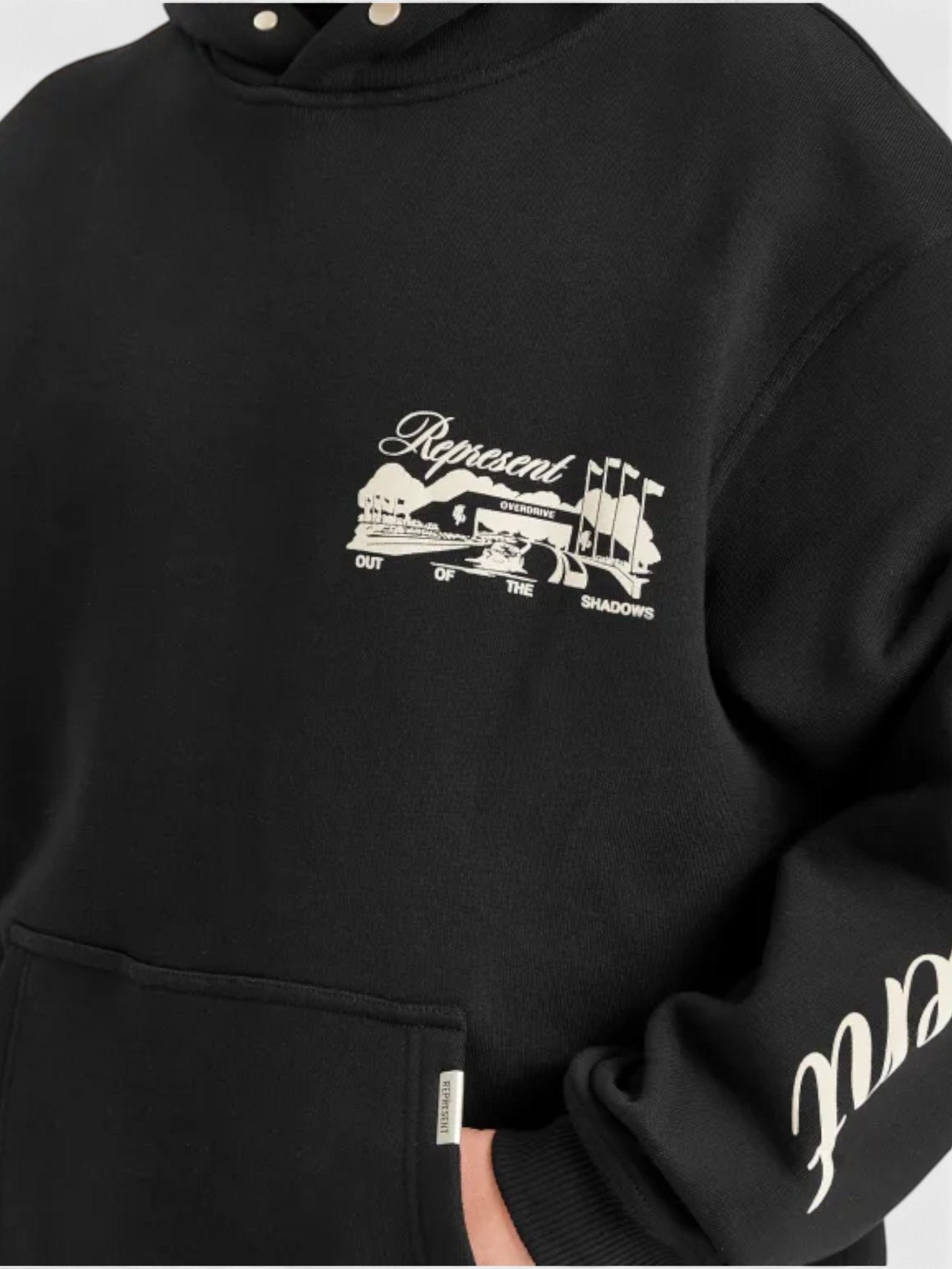 Represent Raceway Hoodie Black - Supplied FashionRepresent
