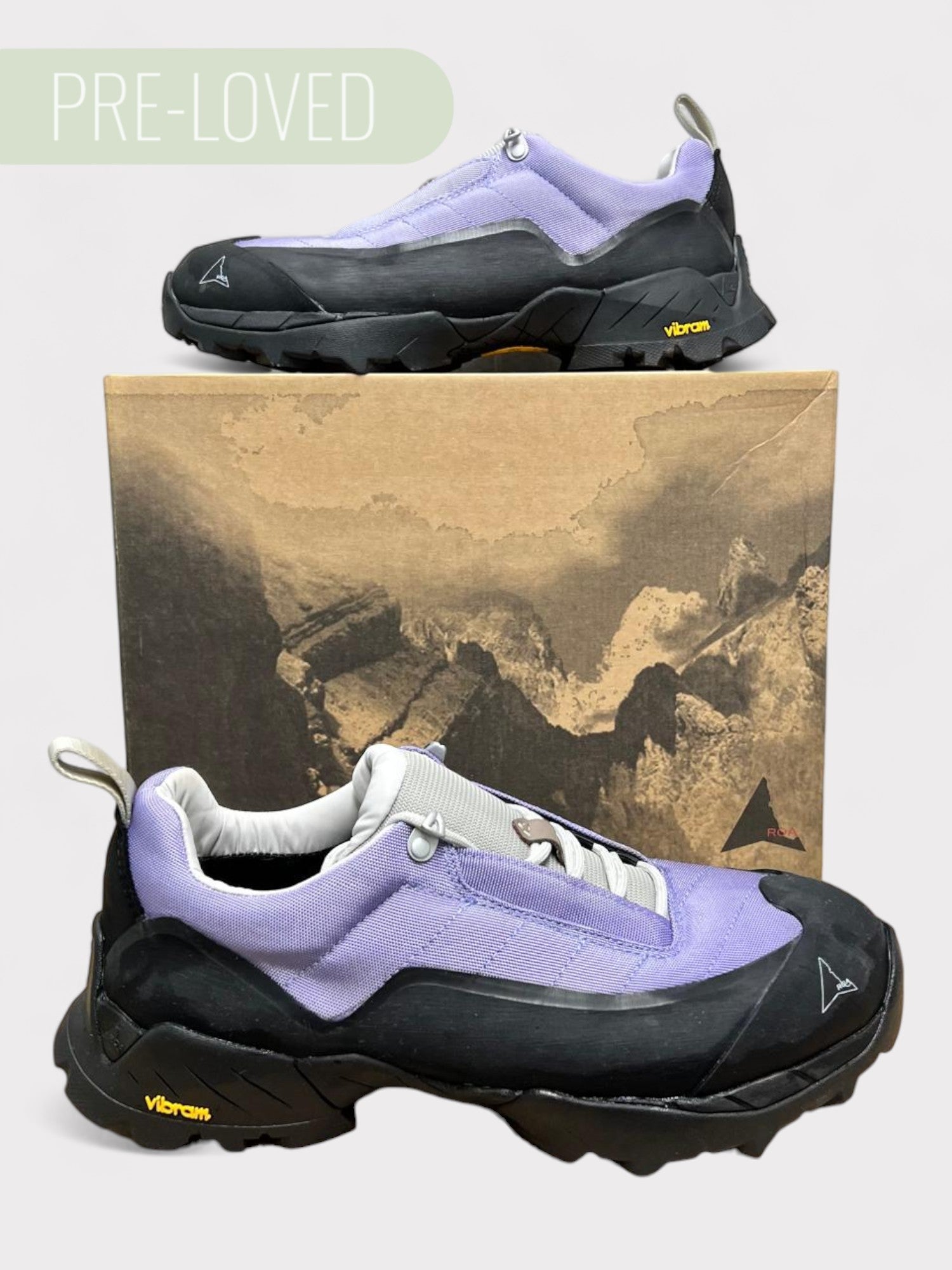 ROA Katharina Hiking Trainers Lilac / Black UK10 - Supplied LuxuryKOA