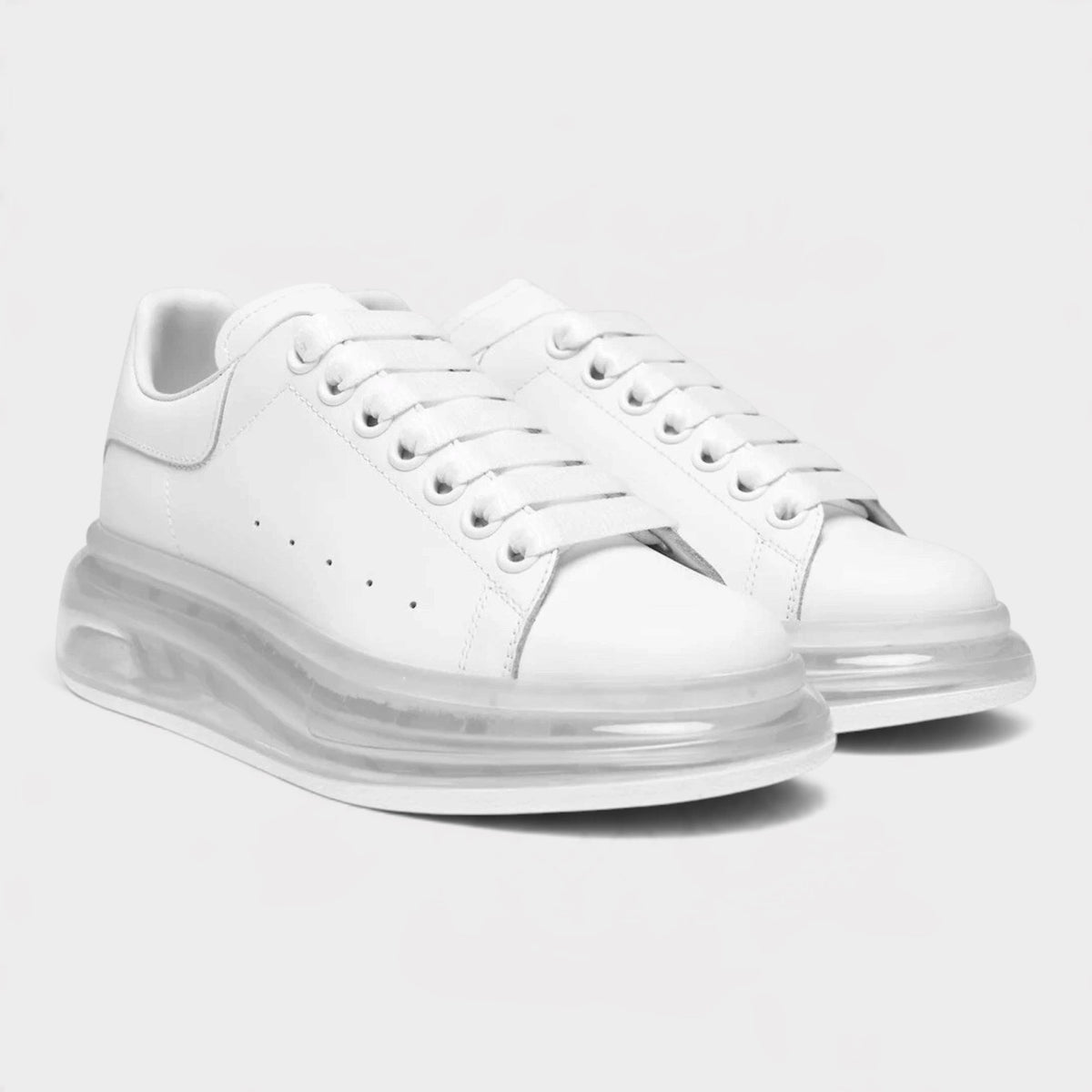 Oversized Sneaker Clear Sole White