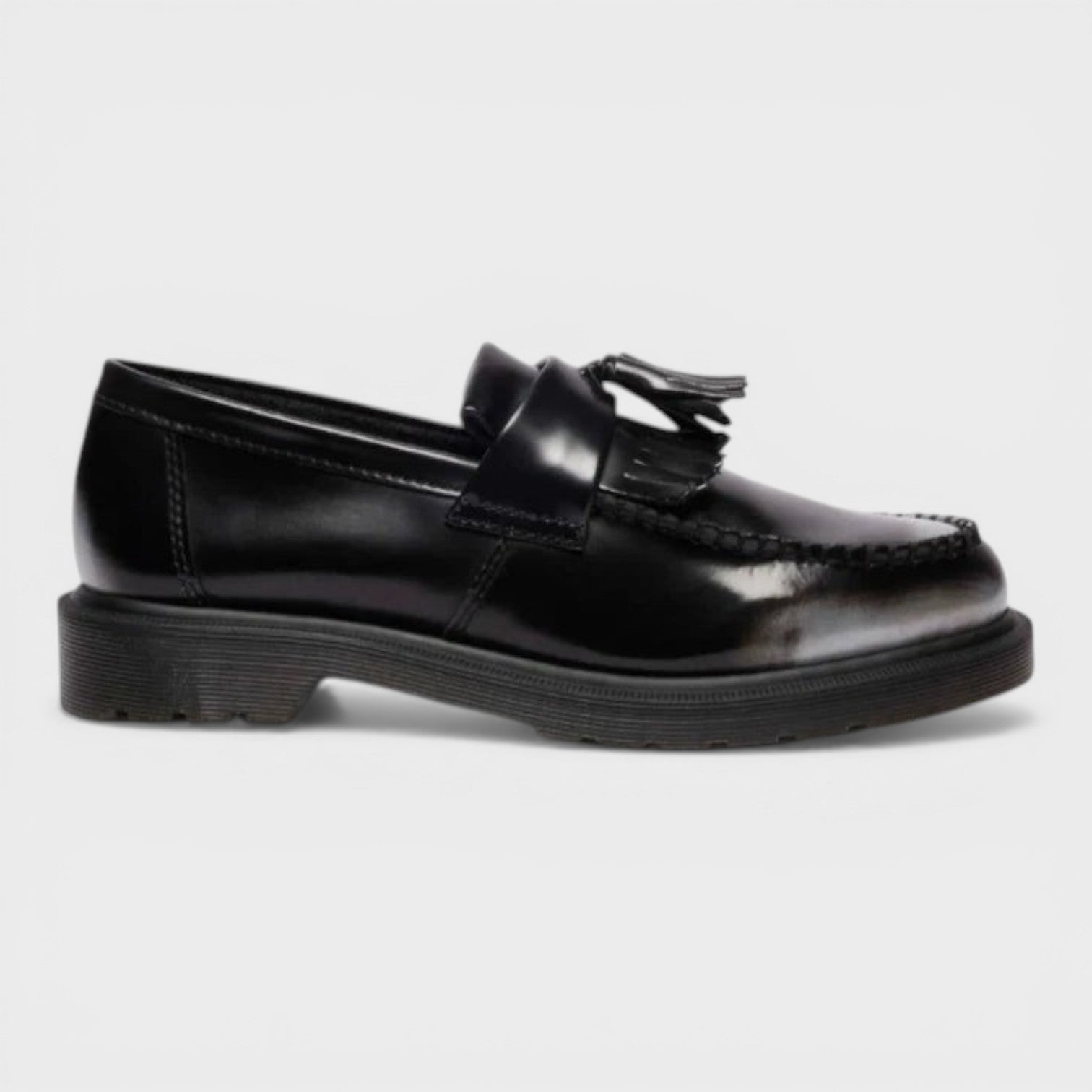 Adrian Tassel Arcadia Leather Loafers Black