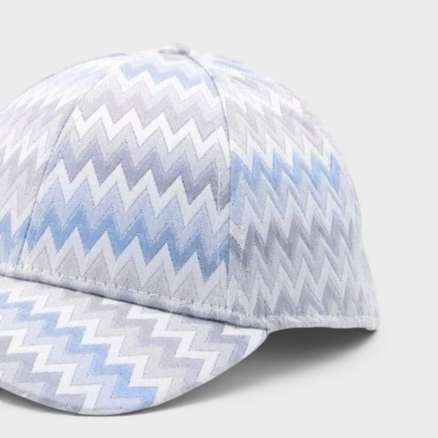 Zig Zag Baseball Cap Blue / Grey