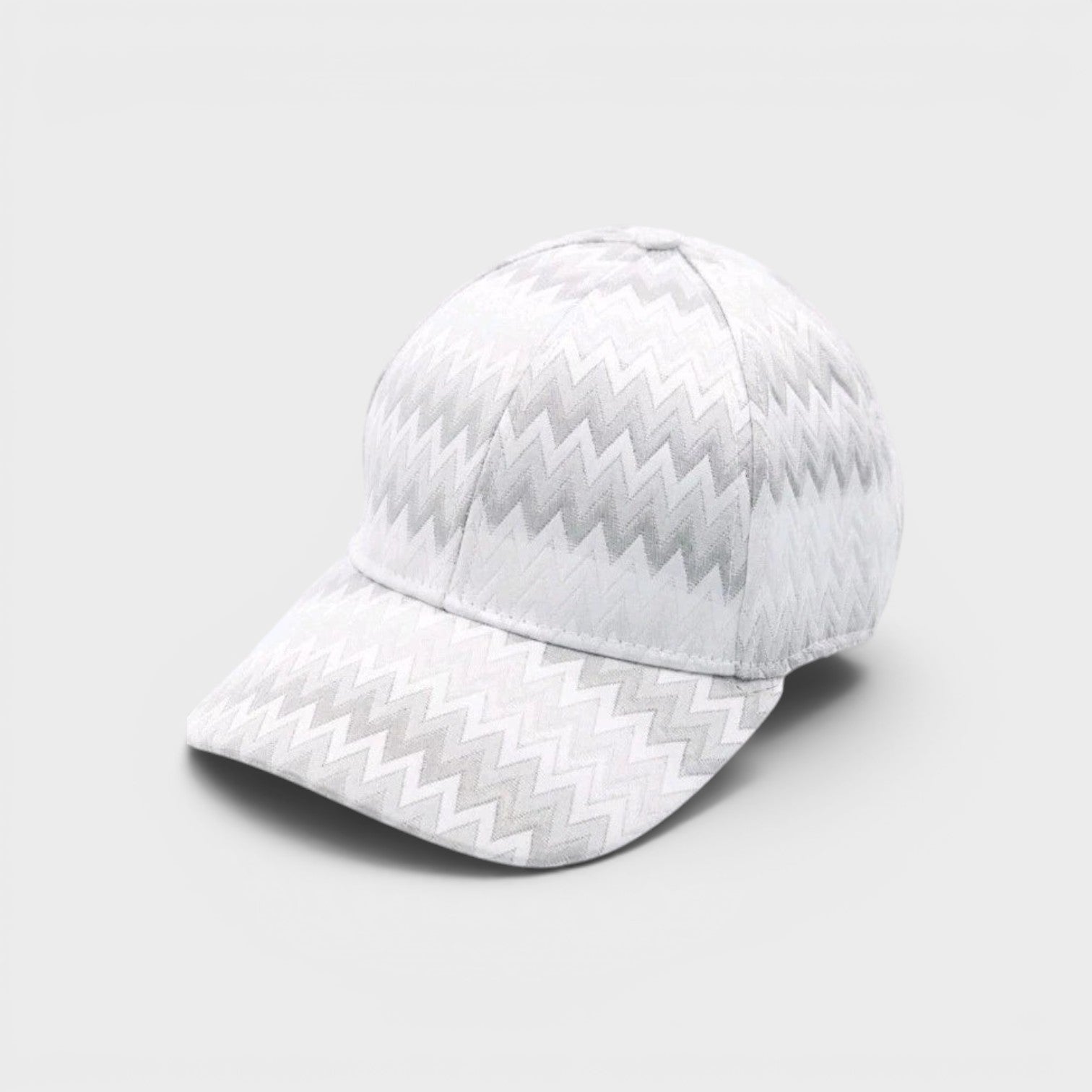 Zig Zag Baseball Cap Grey