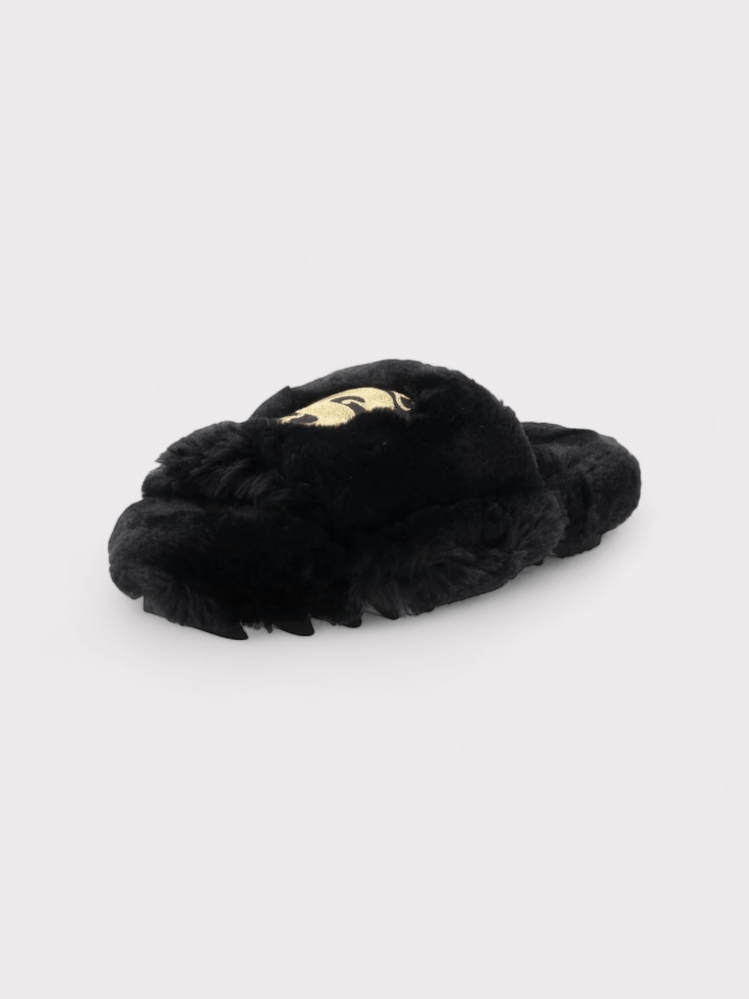 Sacai Wmns Fuax Fur Comfort Slippers Black - Supplied FashionSacai