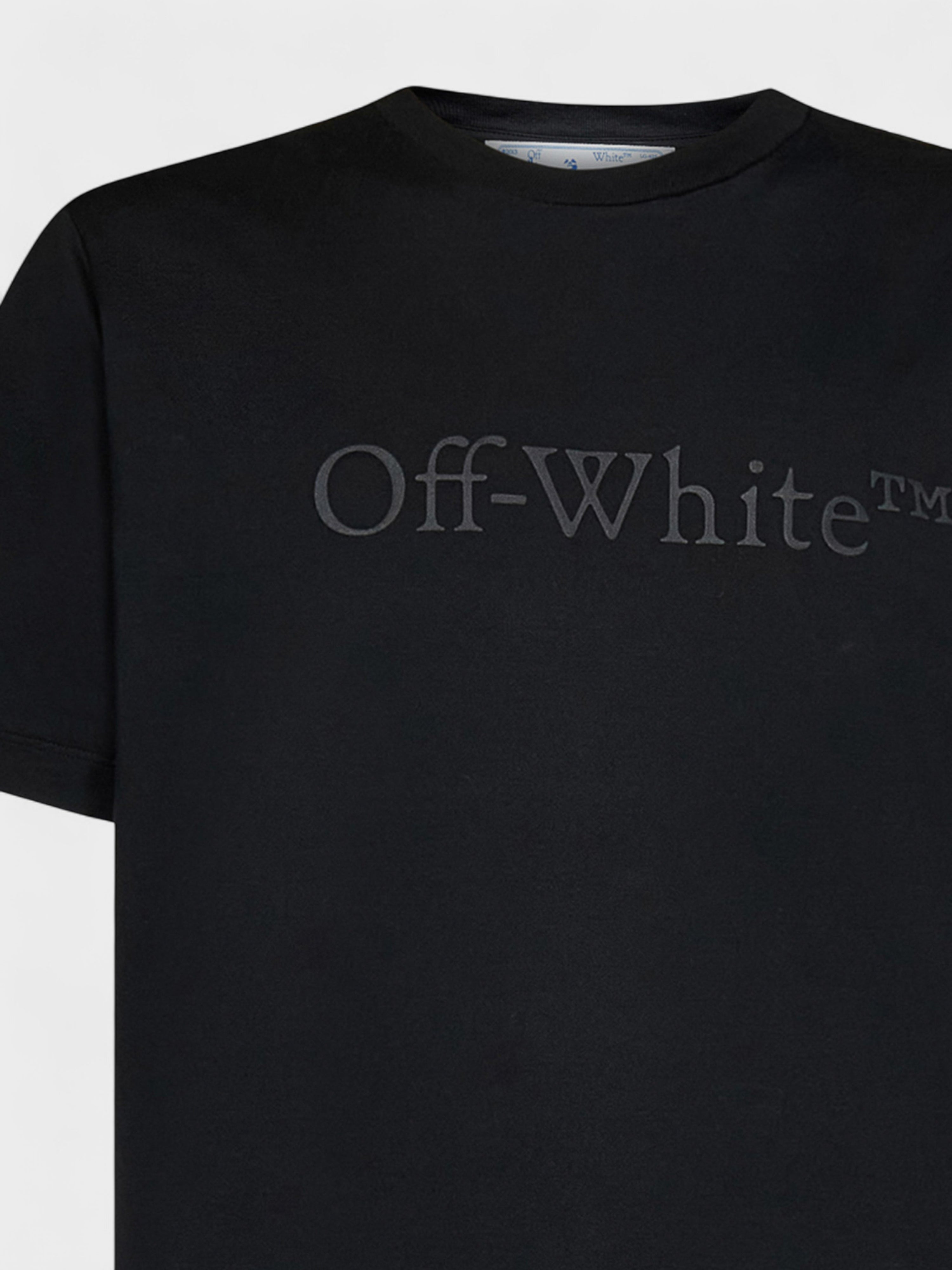Off-White Bookish Laund Slim S/S Tee Black